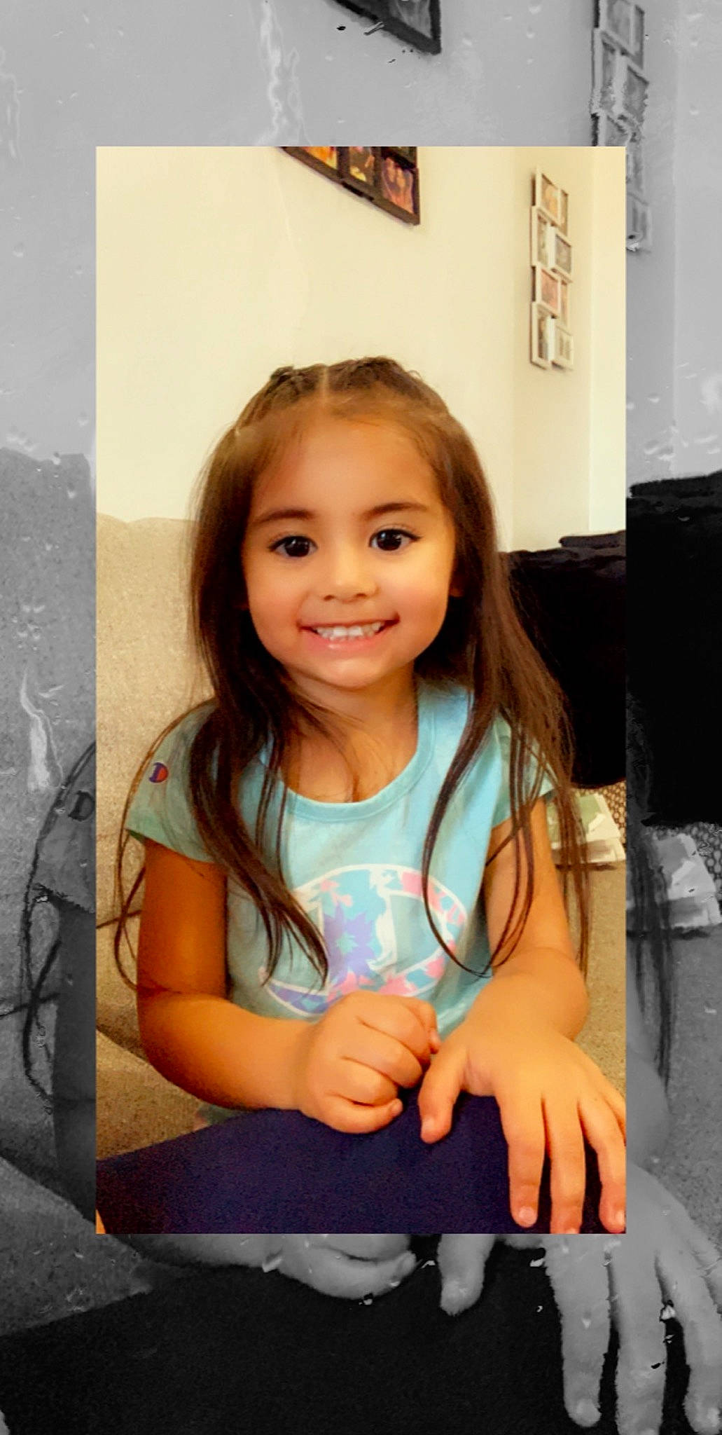 Daiyah is registered to the contest to win money with this photo: brown_hair, child, child_model, face, hair, hairstyle, joy, long_hair, person, smile, toddler