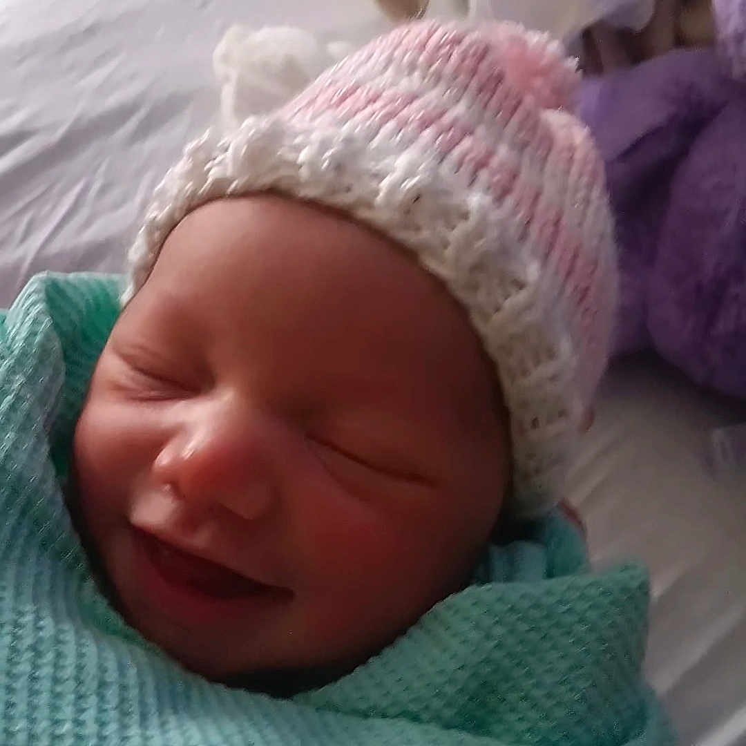 Darrion'Na joined the competition — help win amazing prizes! architecture, baby, beanie, blanket, bonnet, building, cap, childbirth, clothing, face, glove, hat, head, hospital, newborn, person, photography, portrait, sleeping