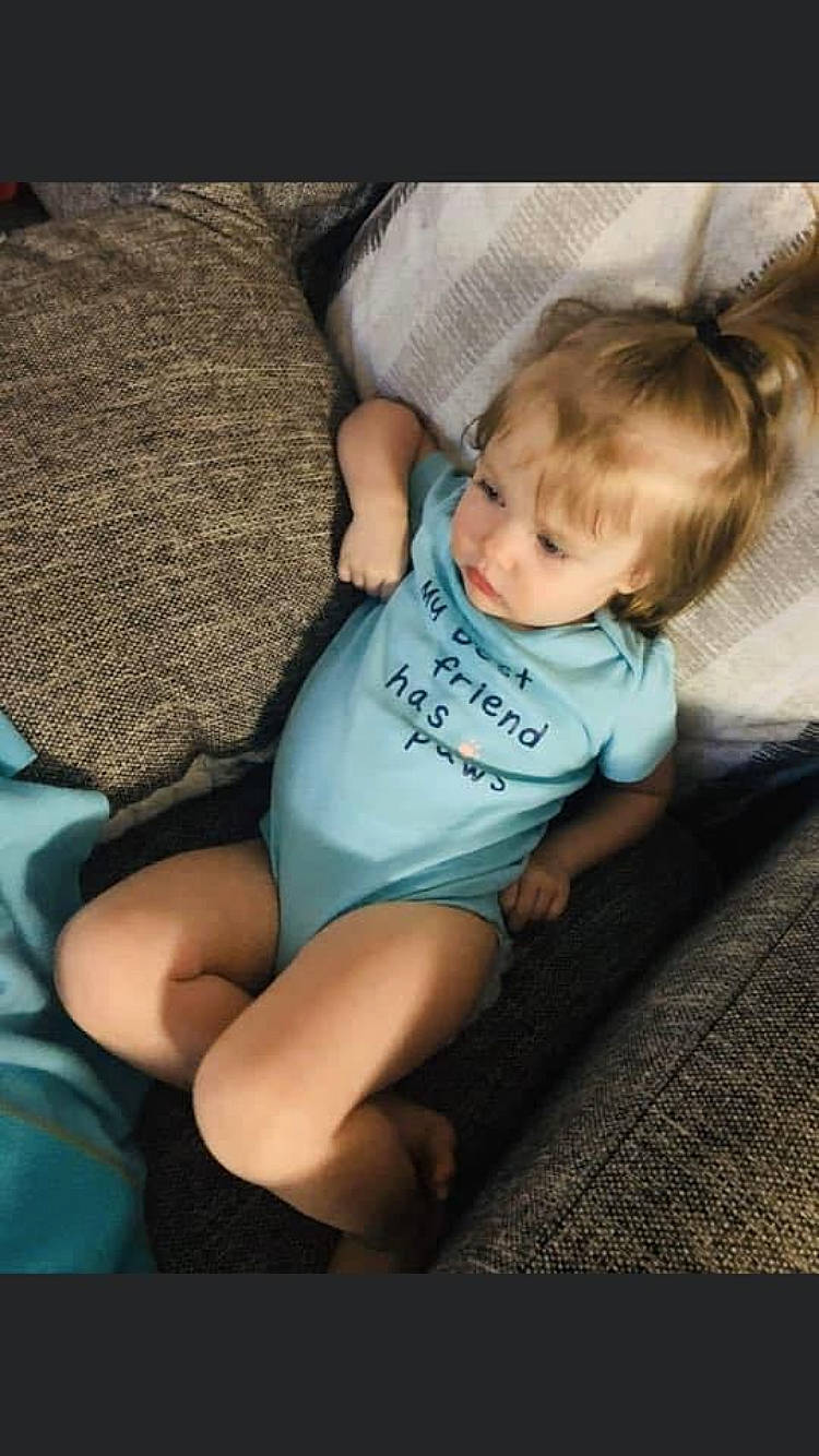 Kenzlee joined the competition — help win amazing prizes! arm, baby, cheek, child, leg, person, sitting, smile, thigh, toddler