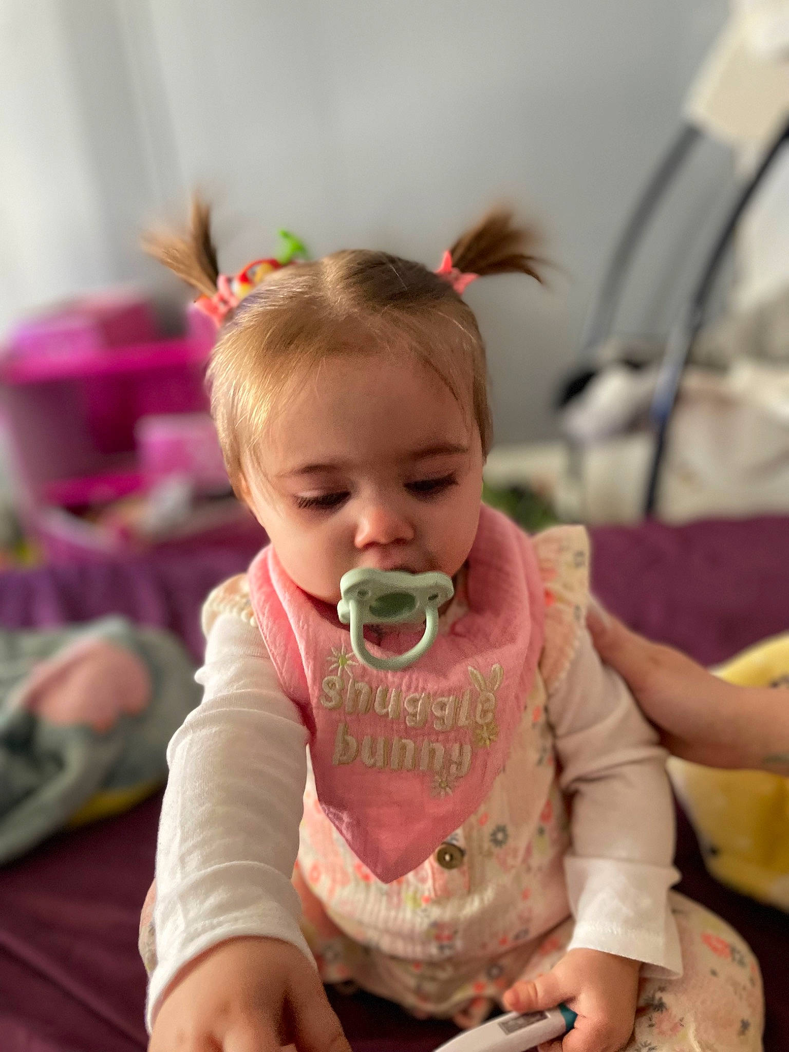 Scarlet is registered to the contest to win money with this photo: baby, baby_products, baby_toddler_clothing, chair, cheek, child, event, eyelash, fun, happy, iris, lip, neck, person, room, sitting, skin, sleeve, smile, t_shirt