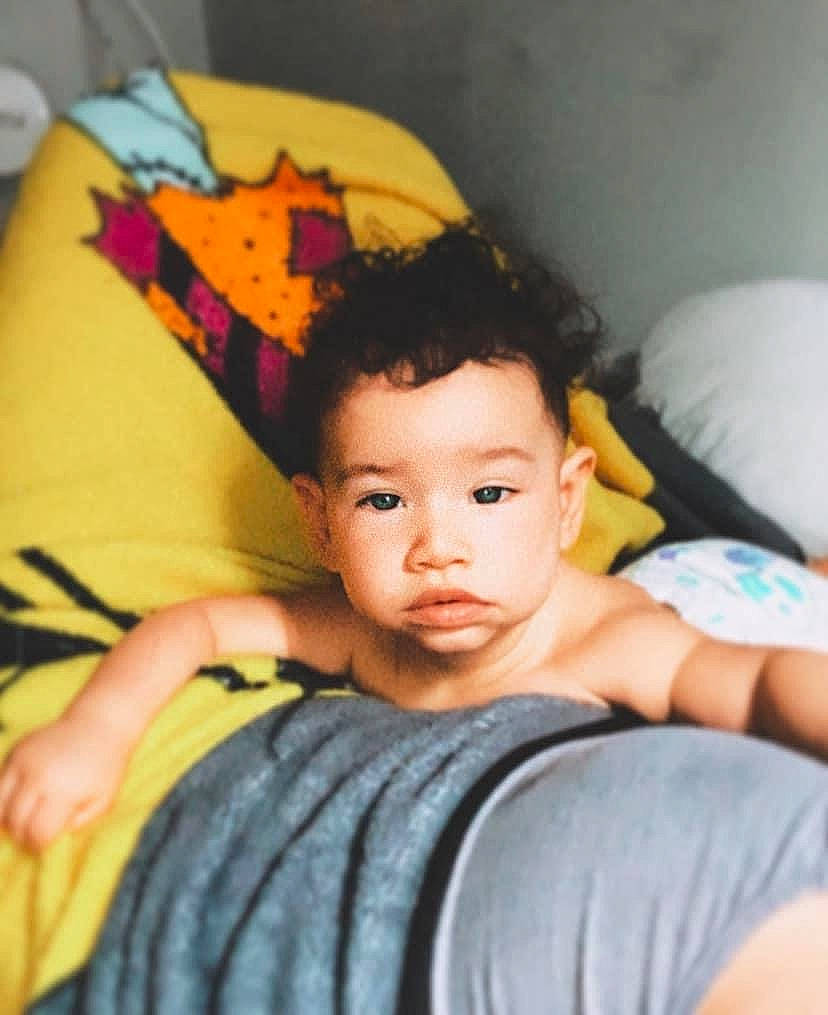 Amazias King joined the competition — help win amazing prizes! baby, cheek, child, eye, face, nose, person, skin, toddler, yellow