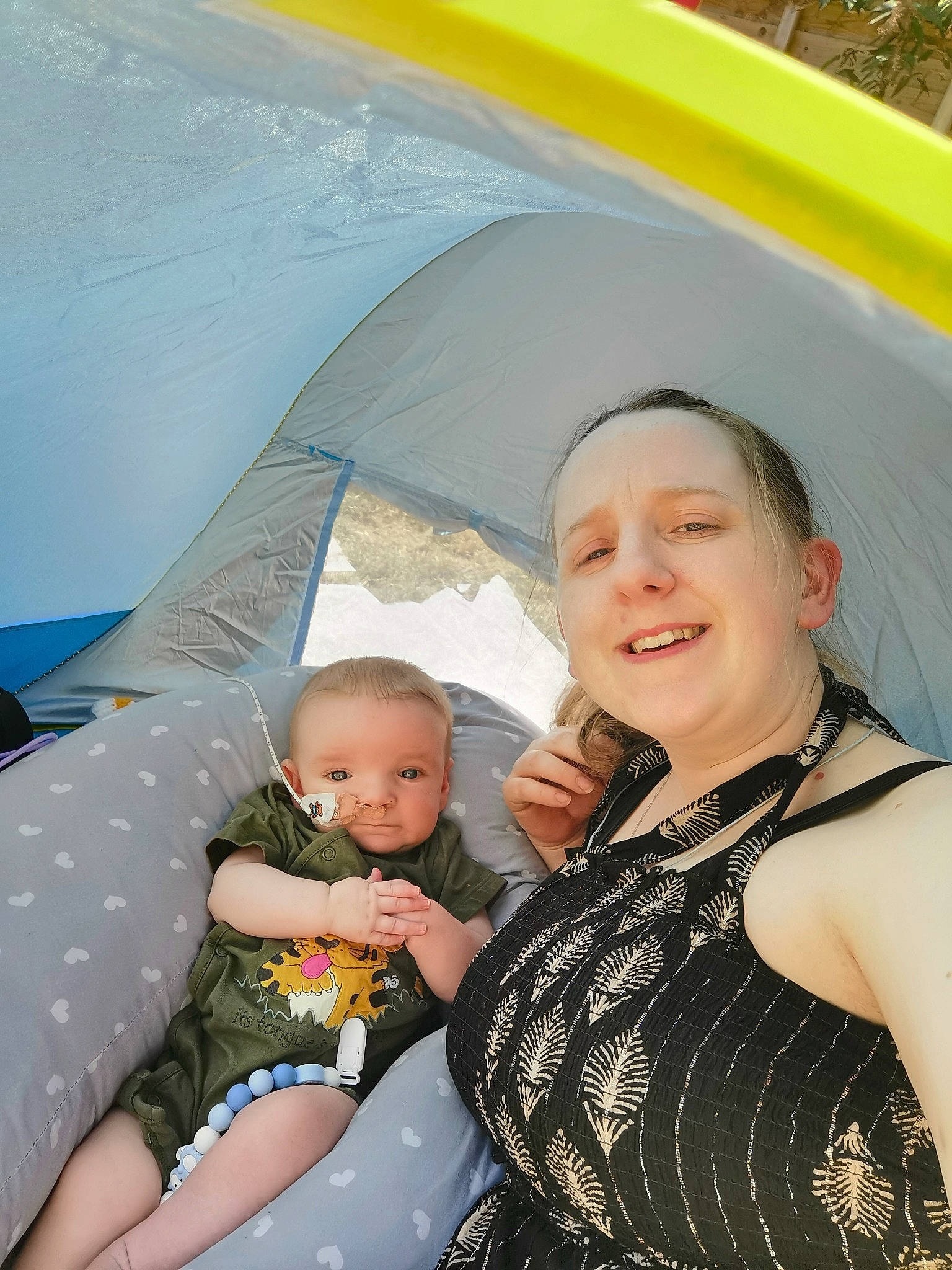 Blaze joined the competition — help win amazing prizes! baby, camping, comfort, facial_expression, fun, hairstyle, happy, head, human, joy, lap, leisure, person, photograph, recreation, smile, style, summer, tent, toddler