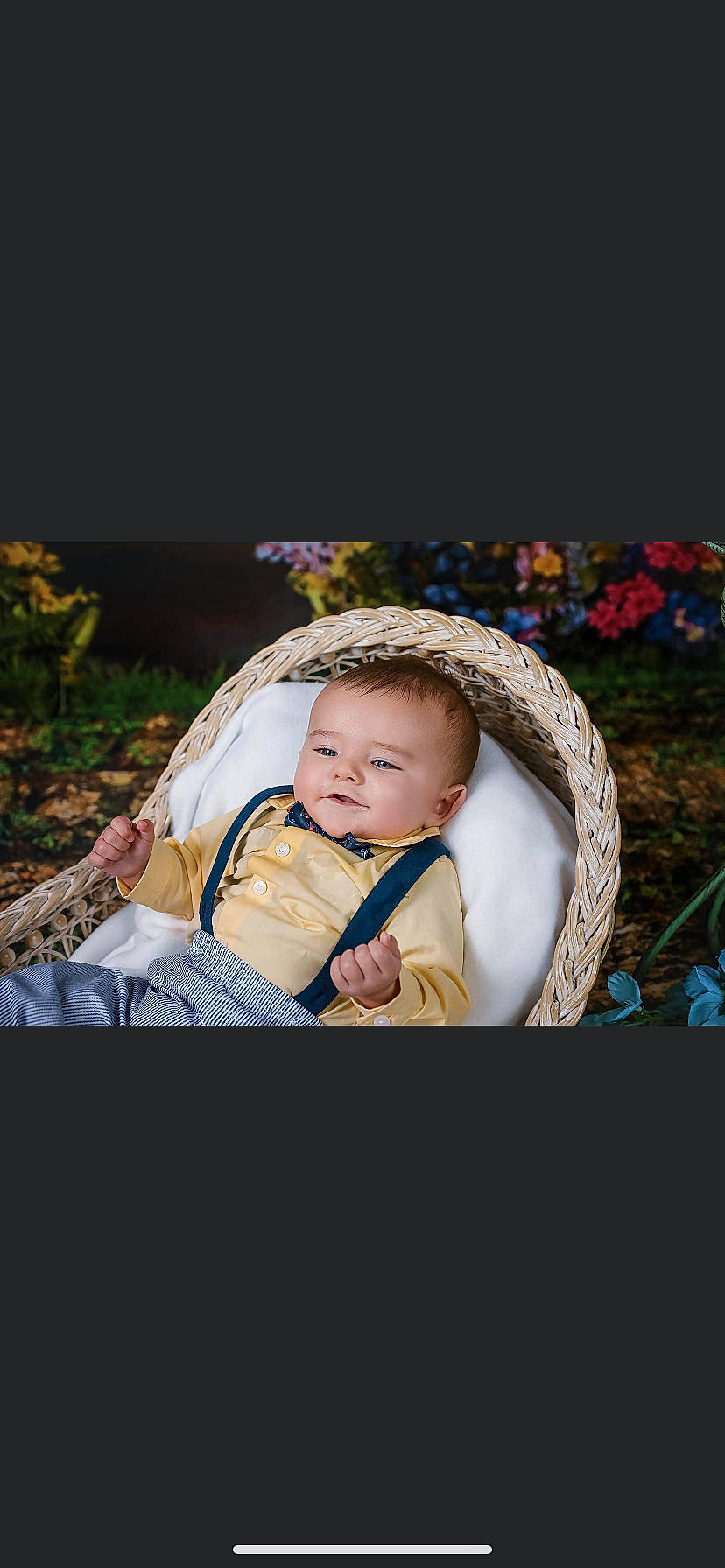 Leelon is registered to the contest to win money with this photo: baby, baby_carriage, baby_products, baby_toddler_clothing, child, event, fashion_accessory, flash_photography, flower, grass, happy, headpiece, iris, people_in_nature, person, plant, portrait_photography, sitting, toddler, tree