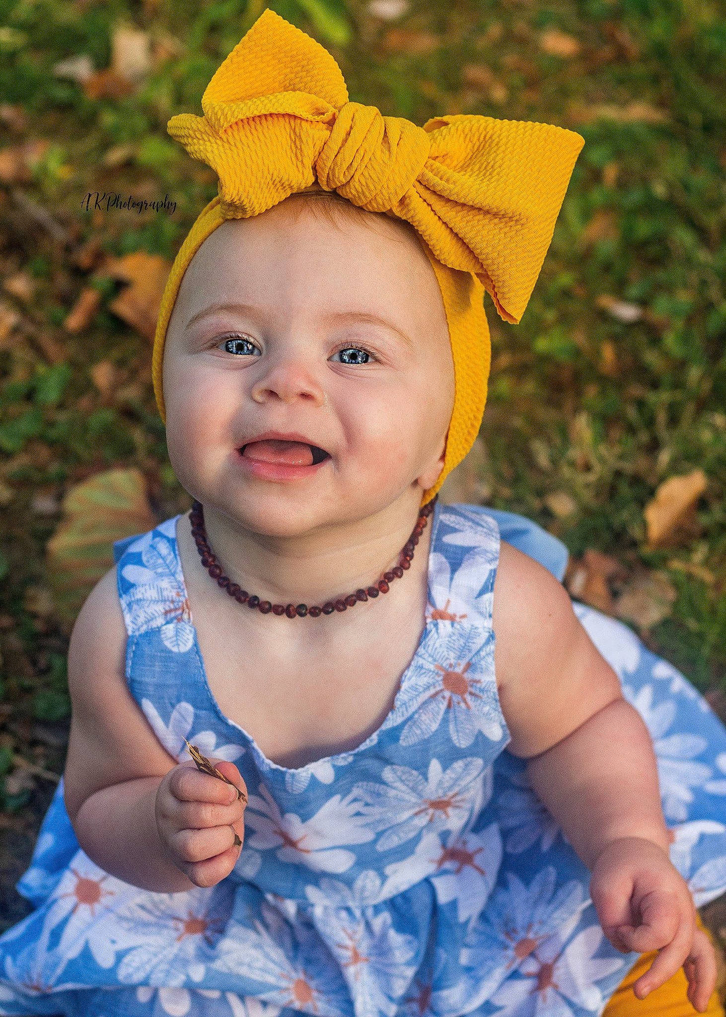 Izayah joined the competition — help win amazing prizes! baby, baby_toddler_clothing, bonnet, cap, child, clothing, costume_accessory, dress, ear, fashion_accessory, hair_accessory, happy, hat, head, headgear, person, portrait_photography, smile, toddler, yellow