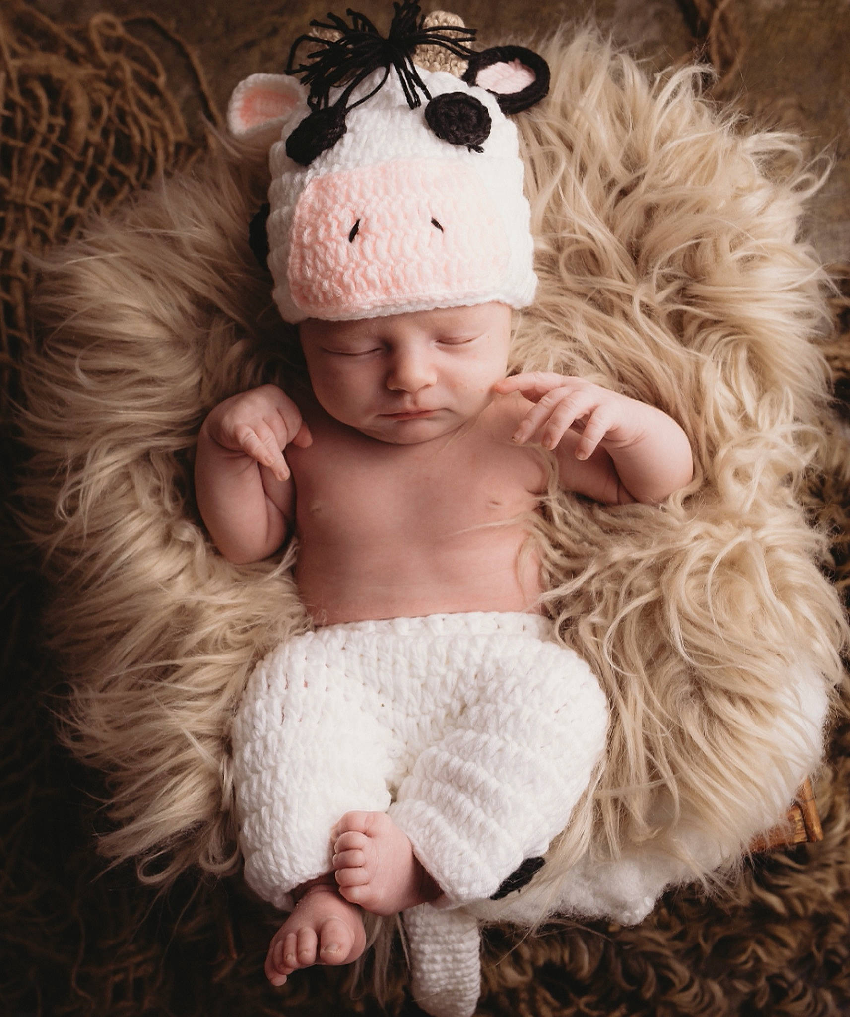 Daxton joined the competition — help win amazing prizes! baby, beanie, bonnet, cap, child, costume, costume_accessory, costume_hat, crochet, fictional_character, fur, hat, headgear, headwear, knit_cap, person, photography, sheep, stuffed_toy, toddler