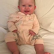 Nevaeh-Rae joined the competition — help win amazing prizes! baby, infant, smiling, happy, onesie, clothing, sitting, blanket, soft, cute, child, portrait, indoors, face, feet, hand, head, young, comfortable, cozy