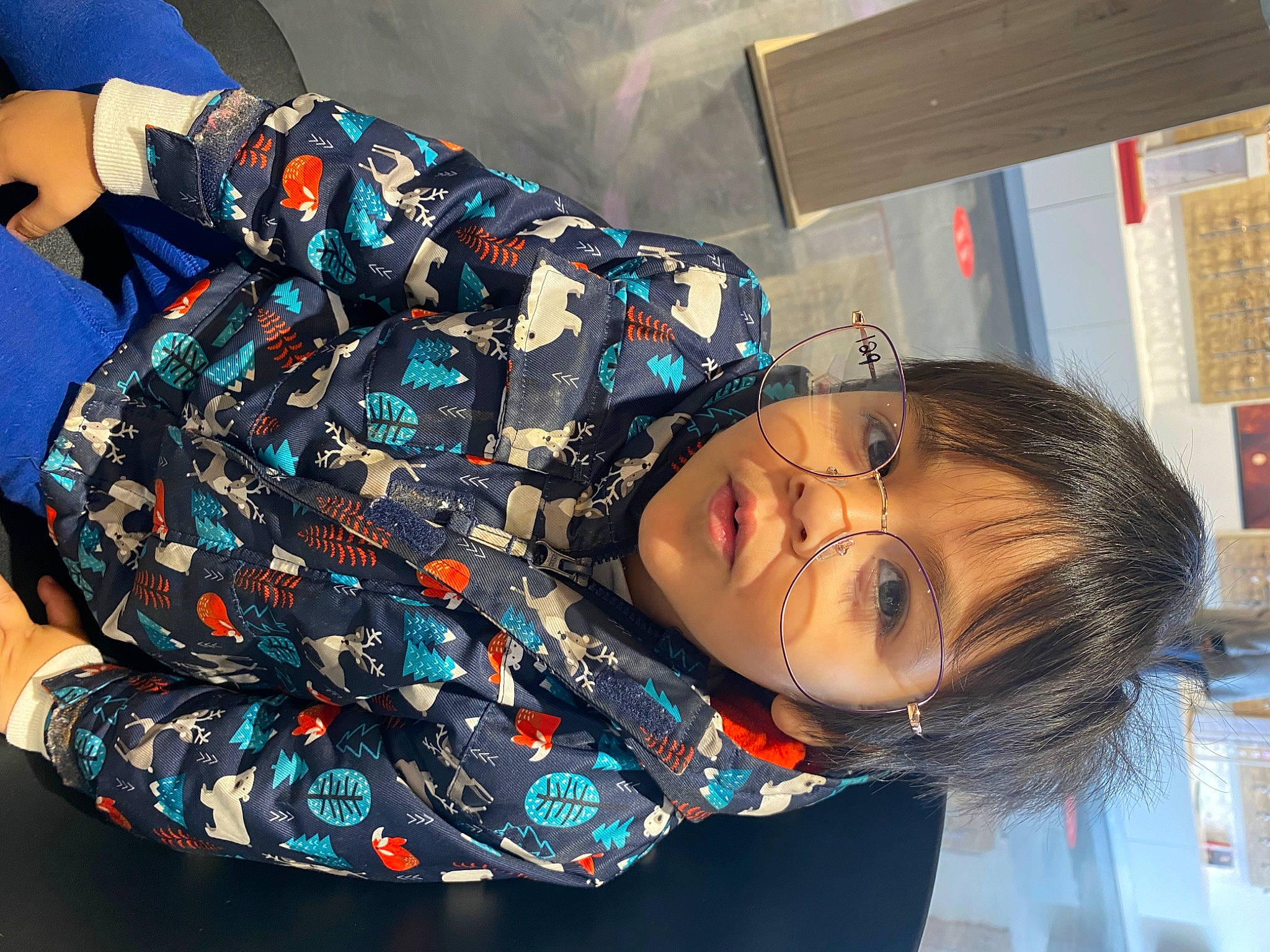 Angel is registered to the contest to win money with this photo: black_hair, child, cool, electric_blue, fashion_accessory, fun, happy, leisure, pattern, person, room, space, visual_arts