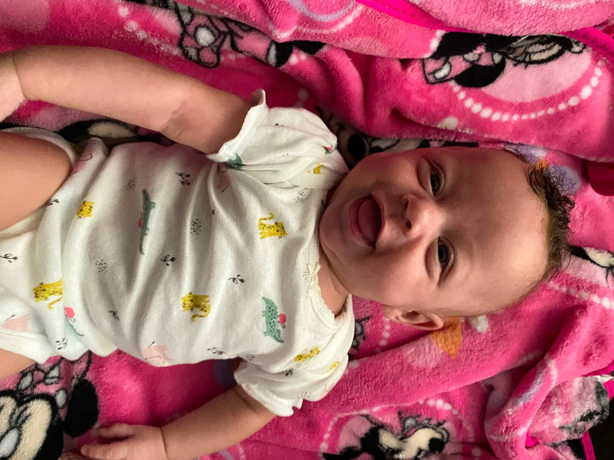 Ariyah joined the competition — help win amazing prizes! baby, baby_products, baby_toddler_clothing, cheek, child, eyelash, happy, head, human, human_body, lip, mouth, nose, person, pink, purple, skin, sleeve, smile, textile
