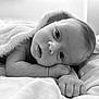 August is registered to the contest to win money with this photo: baby, bed, blanket, bodypart, face, finger, furniture, hand, happy, head, newborn, person, photography, portrait, quilt, smile, towel