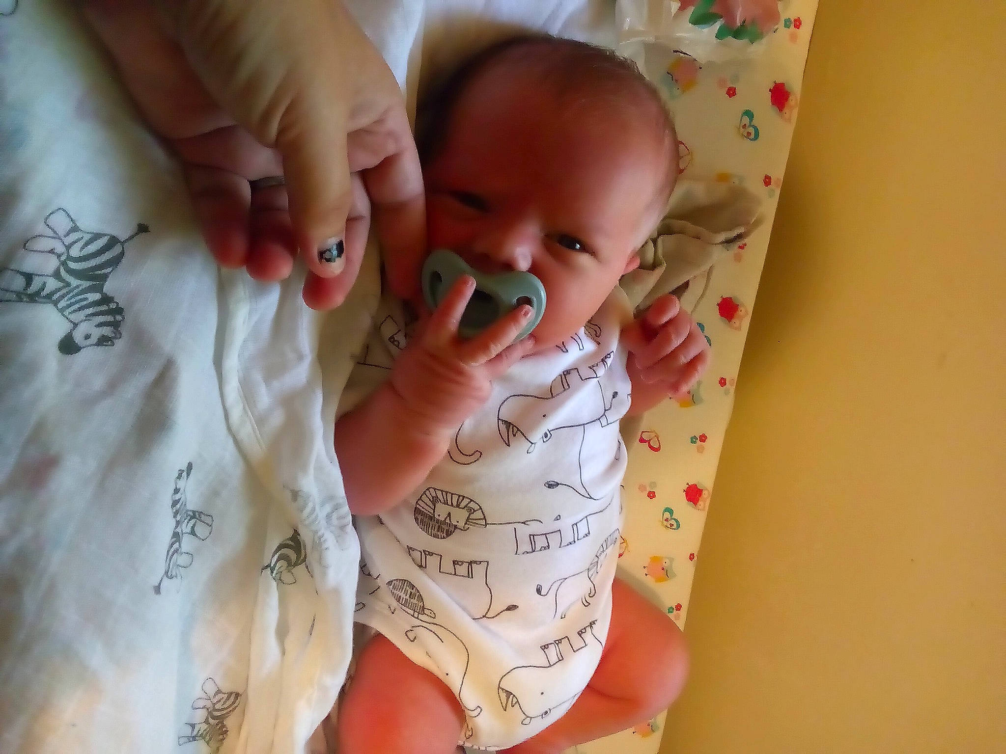 Cyrus joined the competition — help win amazing prizes! baby, baby_toddler_clothing, cheek, chin, comfort, dress, eye, face, finger, gesture, hand, head, human_body, iris, lip, mouth, neck, nose, person, skin