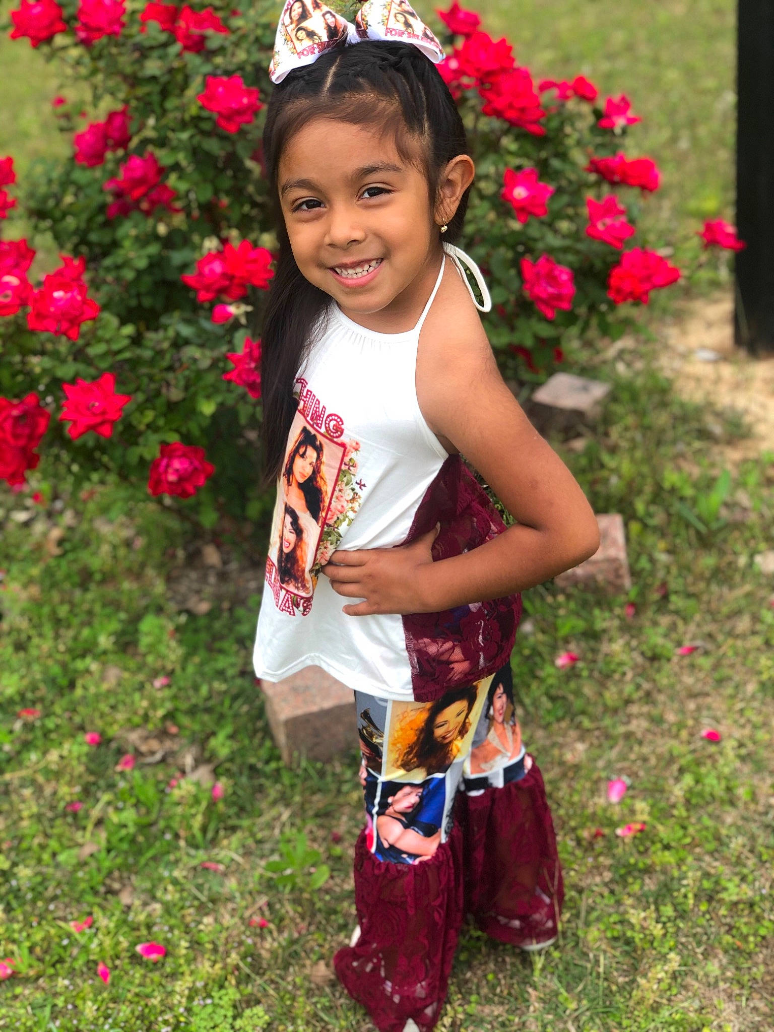 Cecelia is registered to the contest to win money with this photo: beauty, botany, face, flower, grass, groundcover, happy, joy, leaf, nature, orange, people, people_in_nature, person, petal, photograph, pink, plant, red, smile