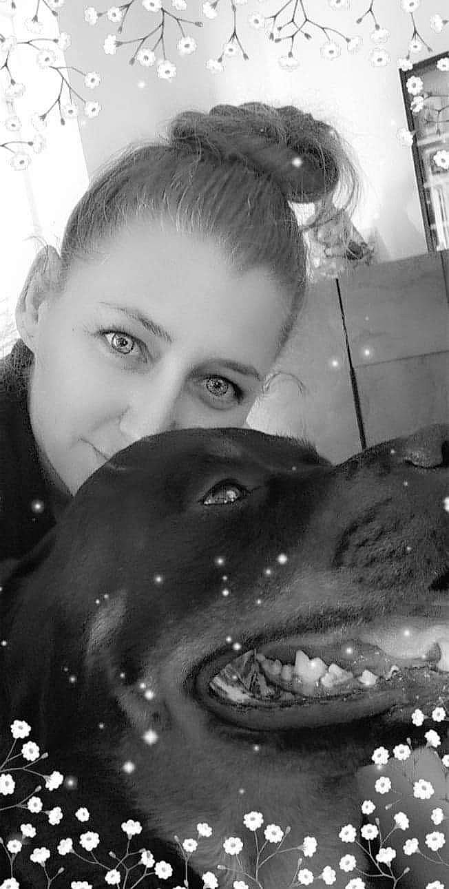 Aston participe au concours pour gagner de l'argent avec cette photo : black, carnivore, dog, dog_breed, ear, eyelash, flash_photography, happy, human, iris, jaw, lip, mammal, mouth, nose, organ, photograph, smile, style, vertebrate