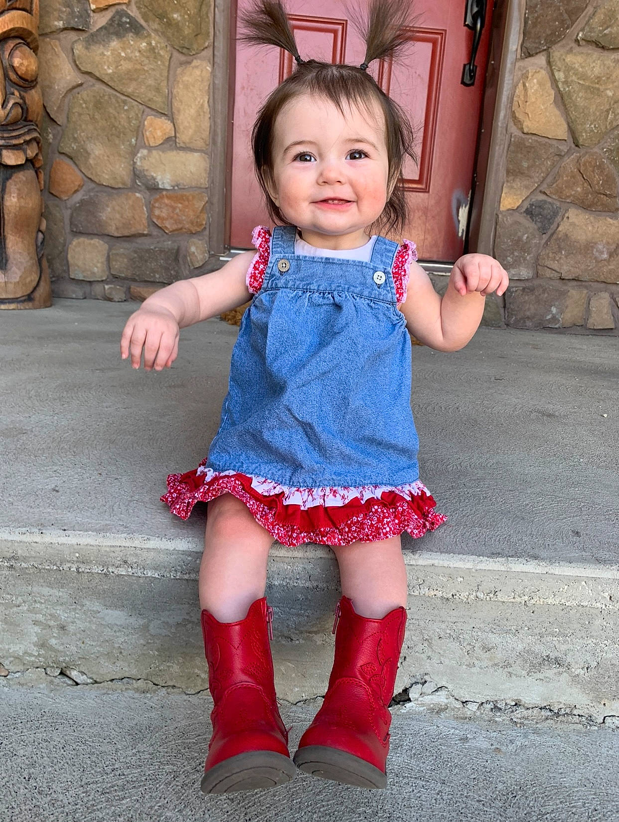 Indie joined the competition — help win amazing prizes! arm, baby_toddler_clothing, dress, face, facial_expression, fashion, hairstyle, hand, happy, human_body, joy, organ, outerwear, person, pink, shoulder, skin, sleeve, smile, standing