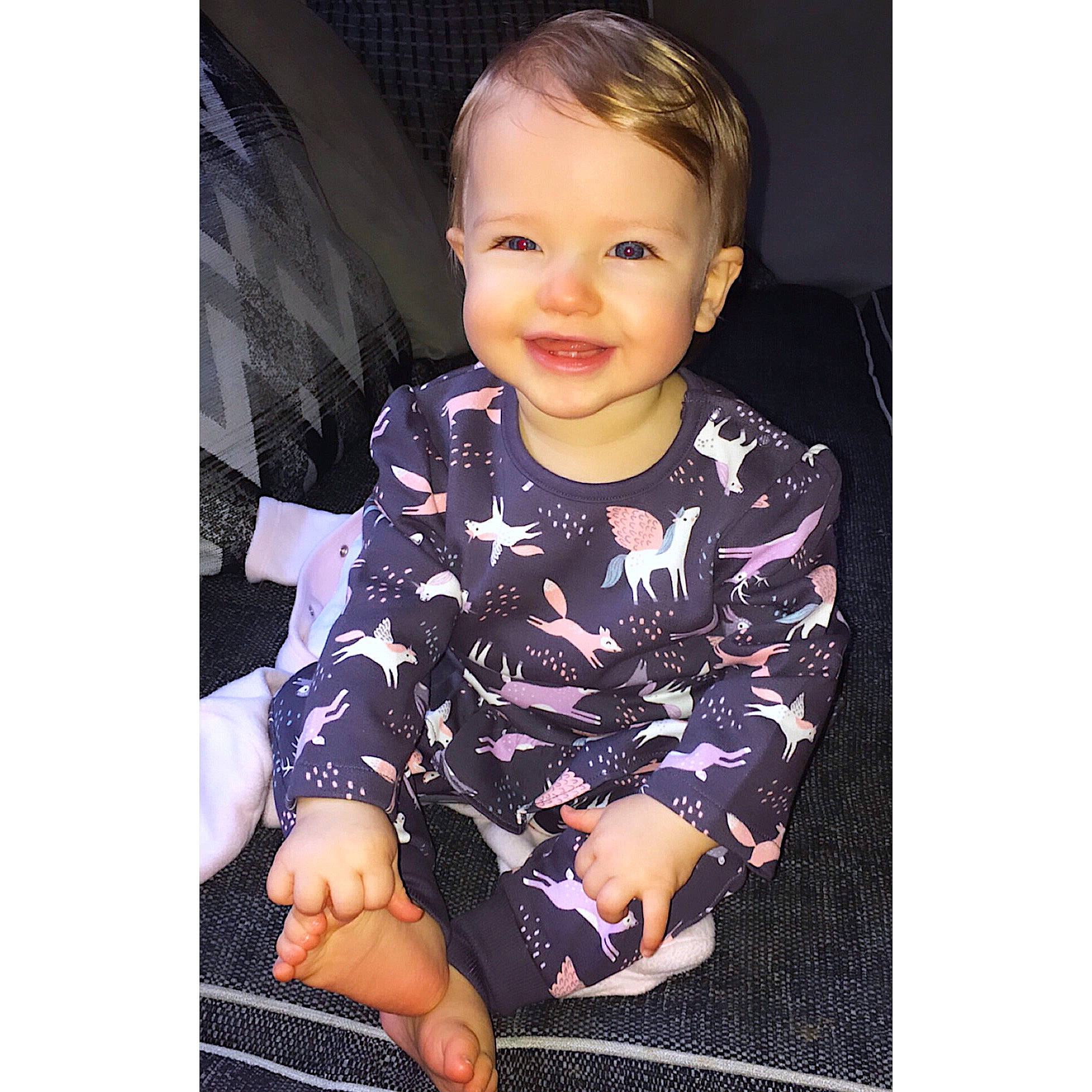 Isla-mae joined the competition — help win amazing prizes! arm, baby, baby_products, beauty, cheek, child, cool, face, head, joy, outerwear, person, play, product, sitting, sleeve, smile, t_shirt, toddler