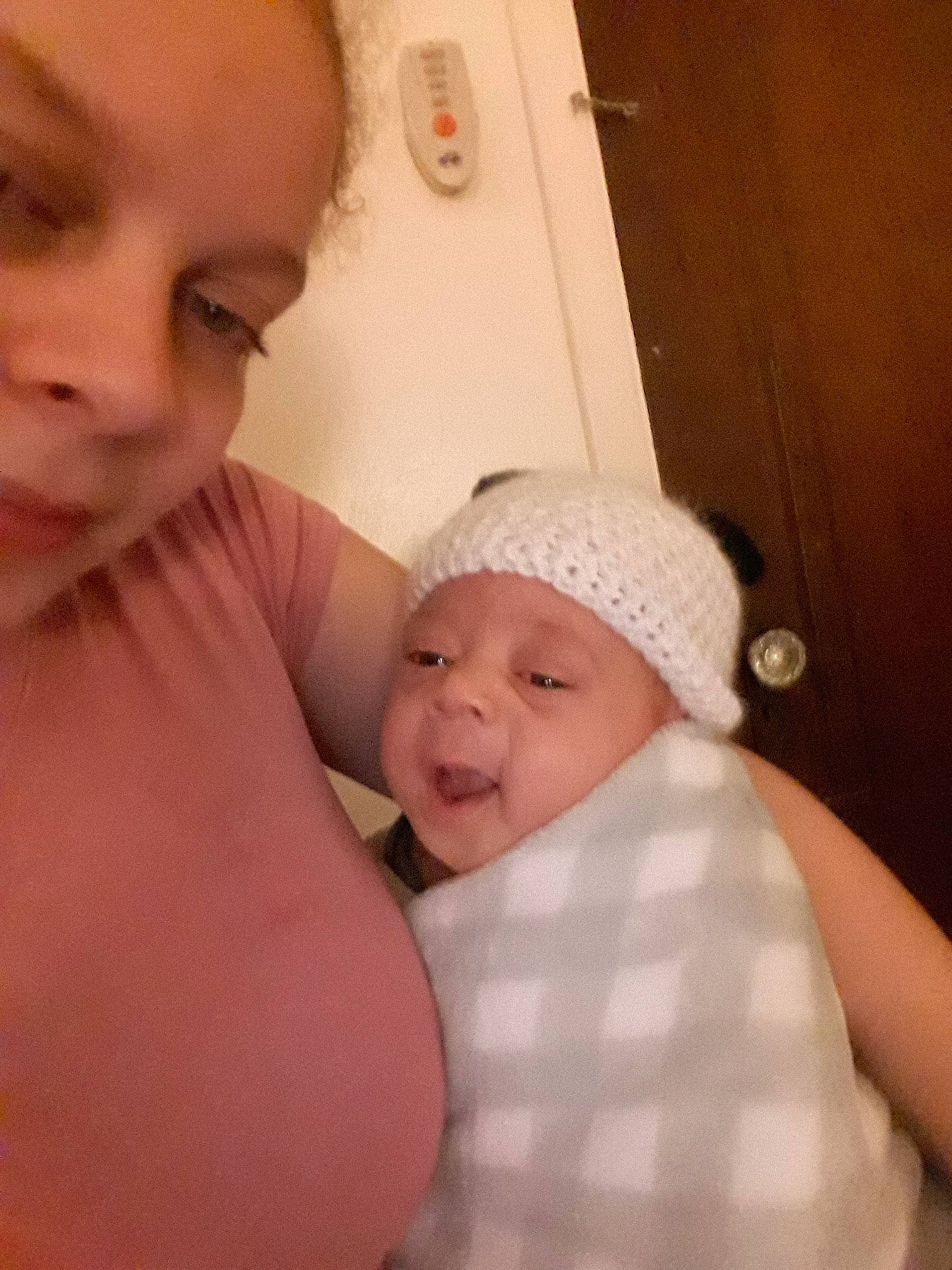 Azaih is registered to the contest to win money with this photo: baby, cheek, child, headwear, mother, nose, person, skin, toddler