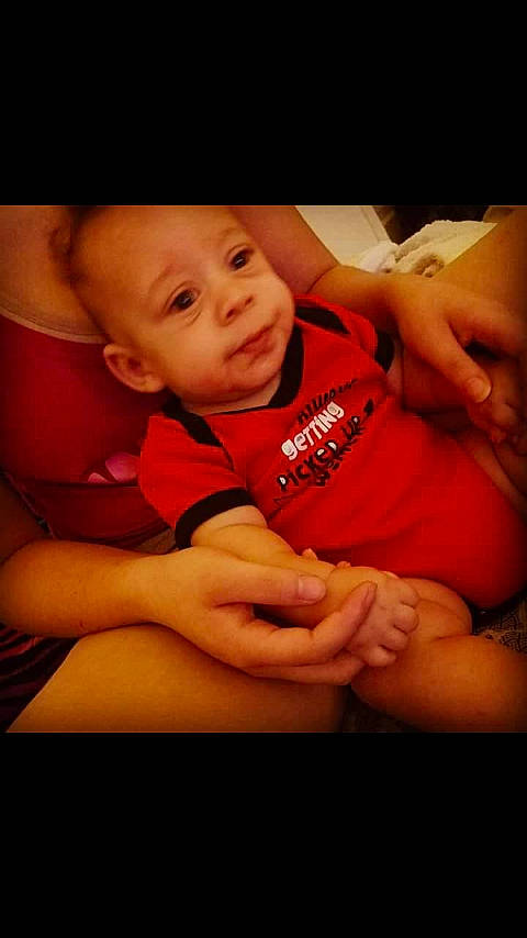 Azaih joined the competition — help win amazing prizes! arm, baby, beauty, cheek, child, chin, face, facial_expression, finger, fun, hand, head, human, lip, mouth, nose, person, red, skin, snapshot