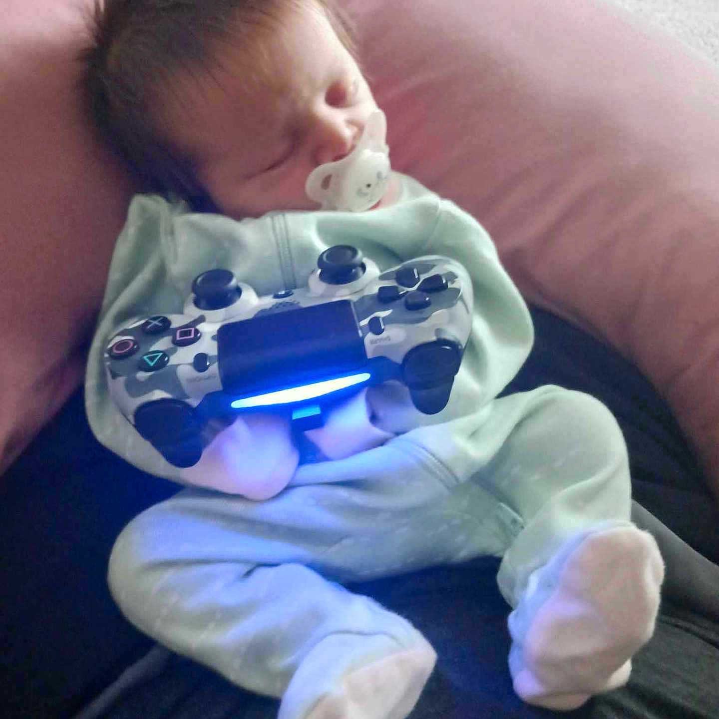 Adrielle joined the competition — help win amazing prizes! baby, bed, clothing, couch, cushion, electronics, face, furniture, gun, head, homedecor, hosiery, newborn, person, photography, portrait, purple, sleeping, sock, weapon