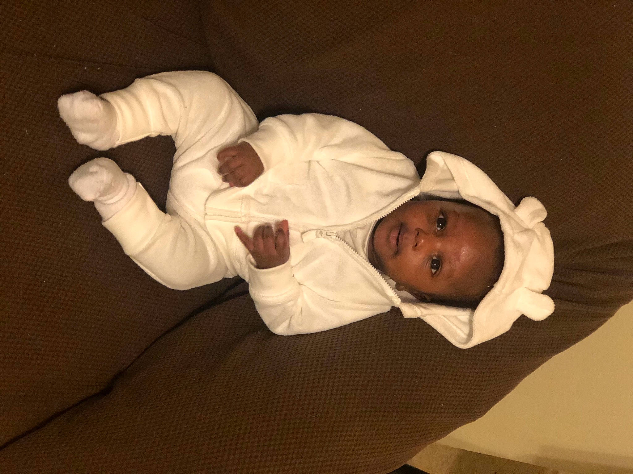 Jasir joined the competition — help win amazing prizes! baby, baby_products, baby_sleeping, baby_toddler_clothing, bedtime, child, comfort, hat, human_body, linens, nap, person, room, sitting, sleep, sleeve, toddler