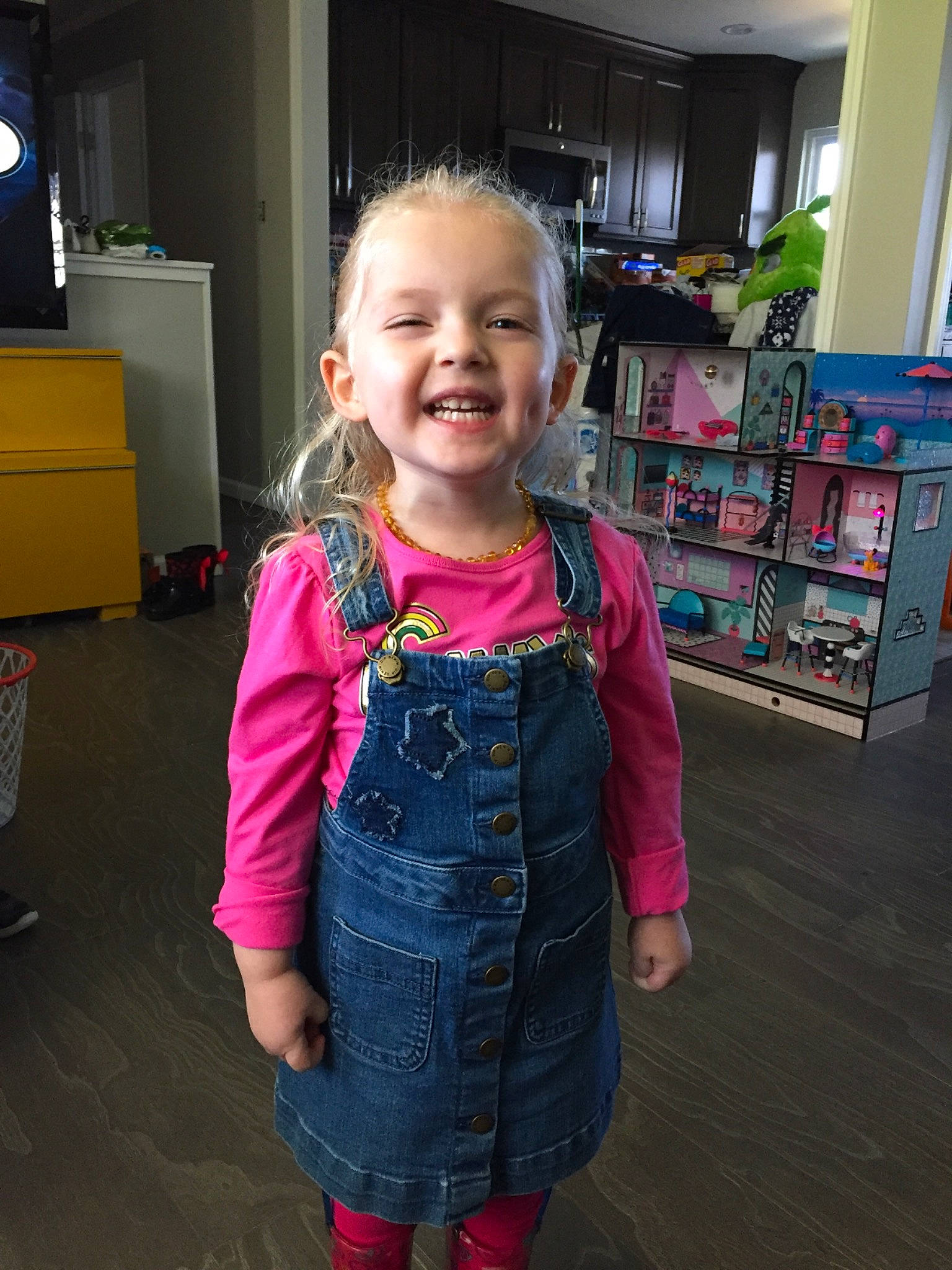 Autumn joined the competition — help win amazing prizes! child, costume, fun, joy, outerwear, person, smile, snapshot, standing, style, textile, toddler