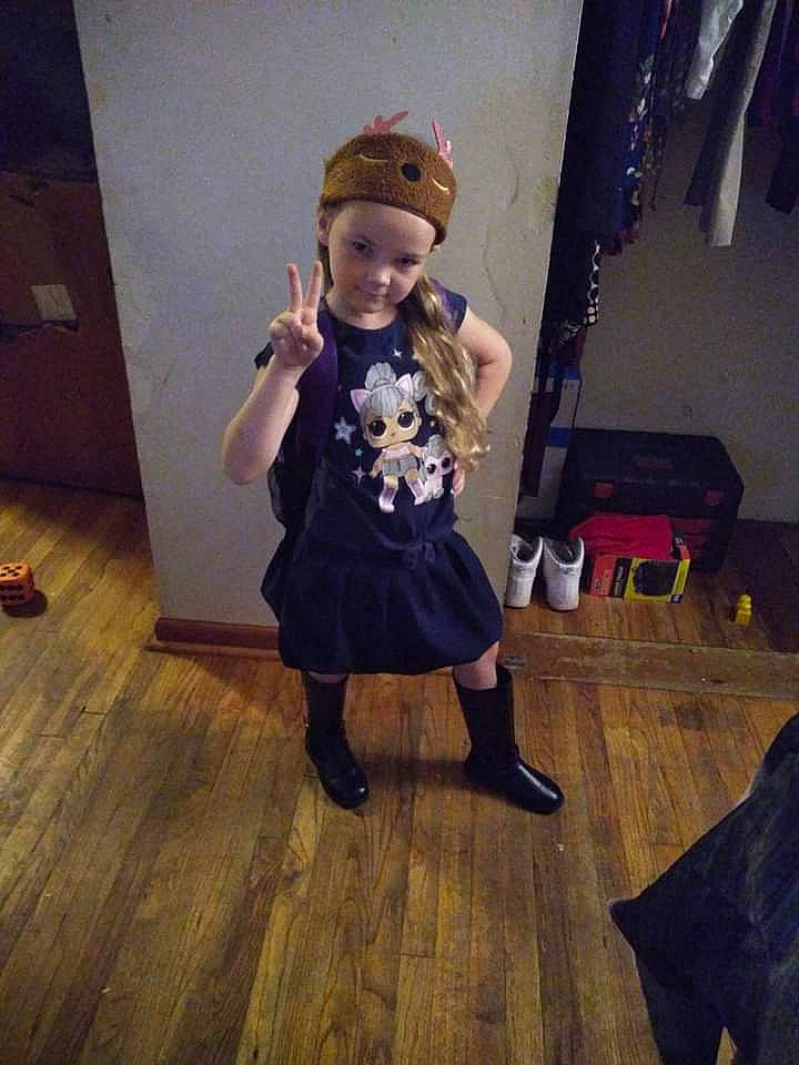 Julianna is registered to the contest to win money with this photo: baby_toddler_clothing, boot, cap, child, fashion_design, flooring, fun, happy, hardwood, hat, headwear, laminate_flooring, luggage_and_bags, person, personal_protective_equipment, room, selfie, t_shirt, toddler, waist