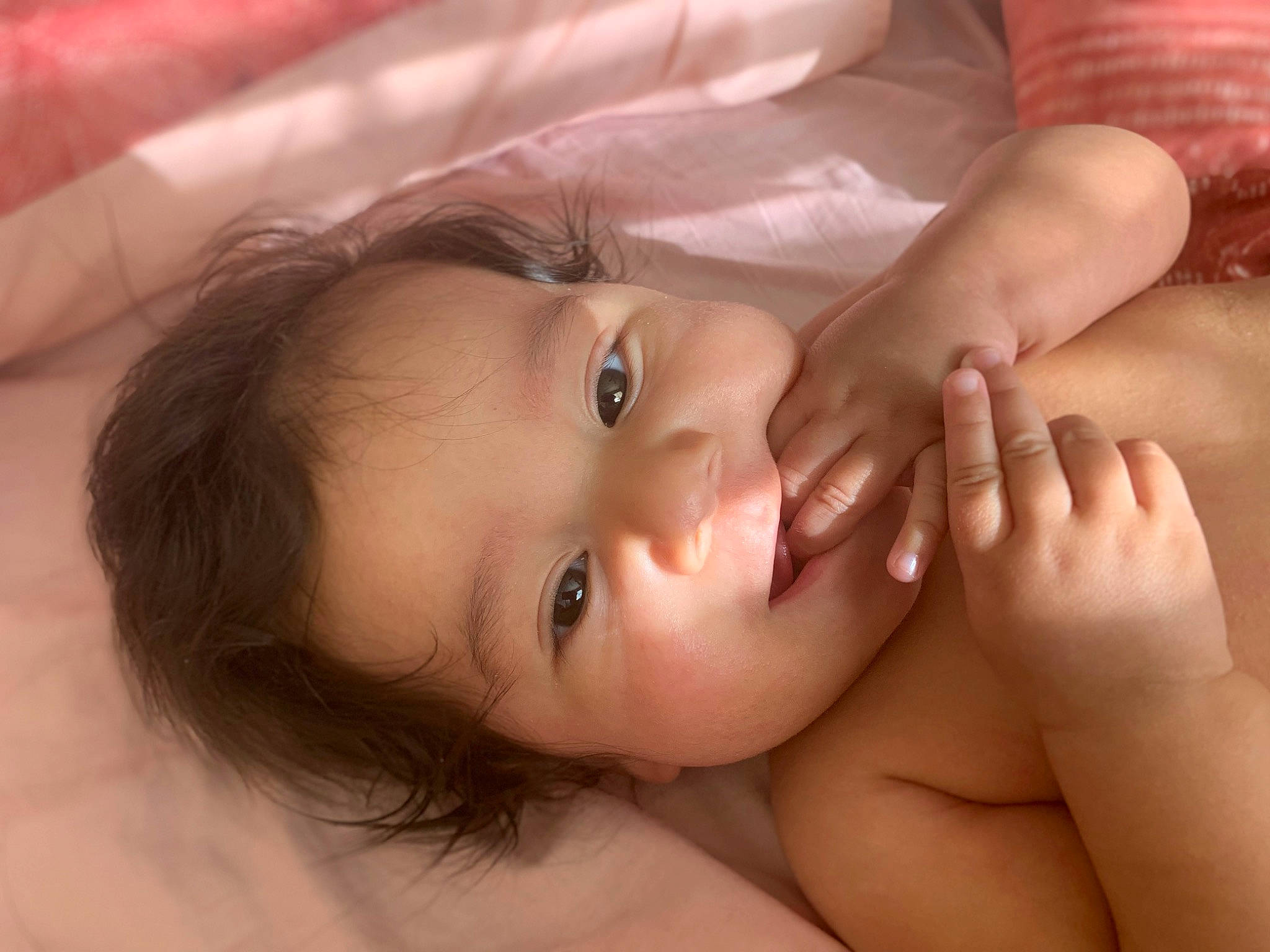 Gianni is registered to the contest to win money with this photo: arm, cheek, eye, eyebrow, eyelash, face, gesture, happy, head, human_body, iris, jaw, lip, mammal, mouth, neck, nose, person, skin, smile