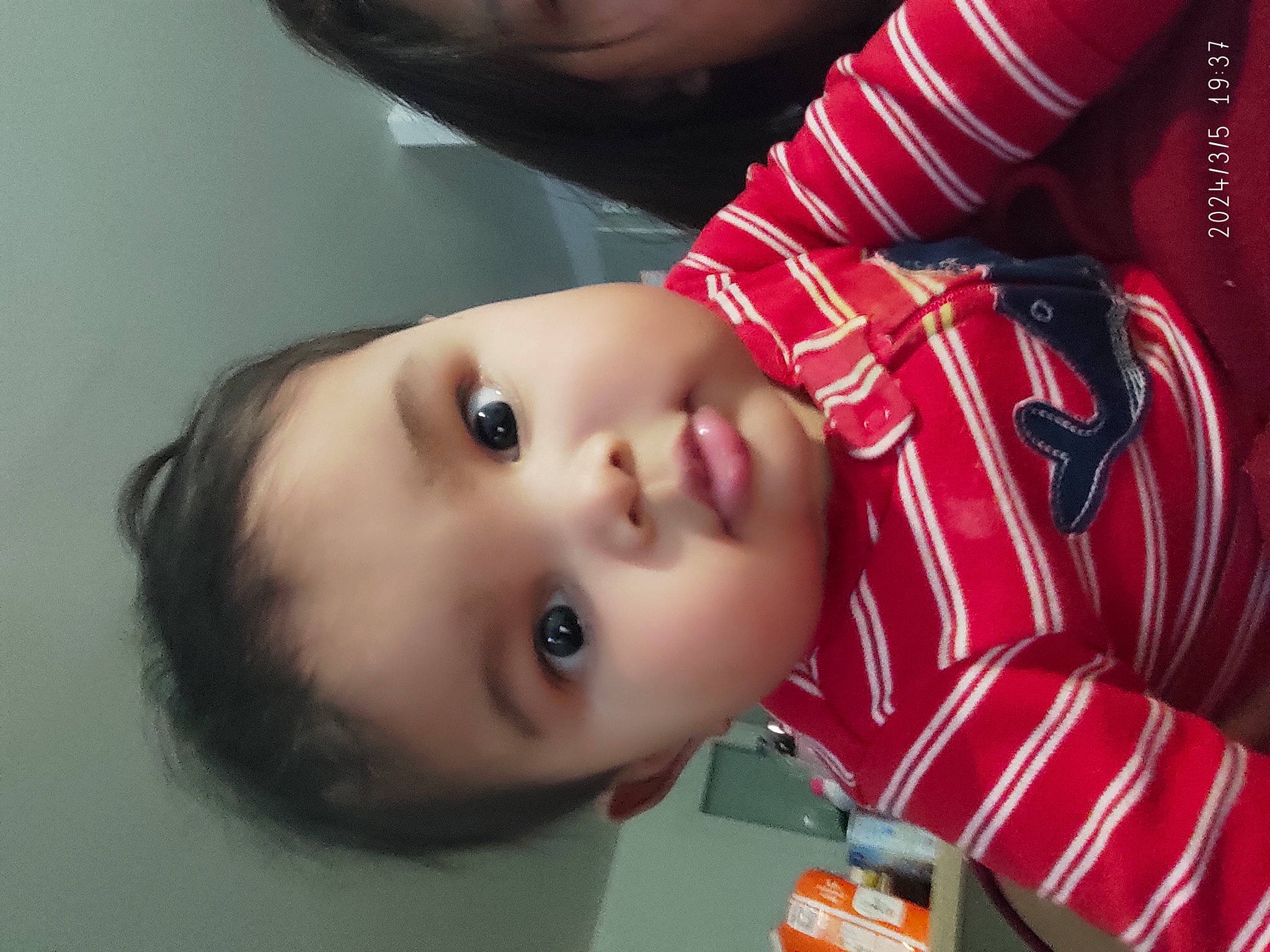 Ilyan participe au concours pour gagner de l'argent avec cette photo : art, baby, black_hair, carmine, cheek, child, eyelash, fun, happy, human_body, lip, mouth, neck, nose, person, plant, portrait_photography, skin, smile, toddler