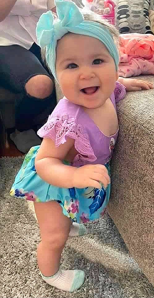 Maliya Jo joined the competition — help win amazing prizes! baby_toddler_clothing, cap, clothing, cool, eye, face, finger, happy, head, headwear, iris, leg, organ, person, photograph, pink, product, purple, skin, sleeve