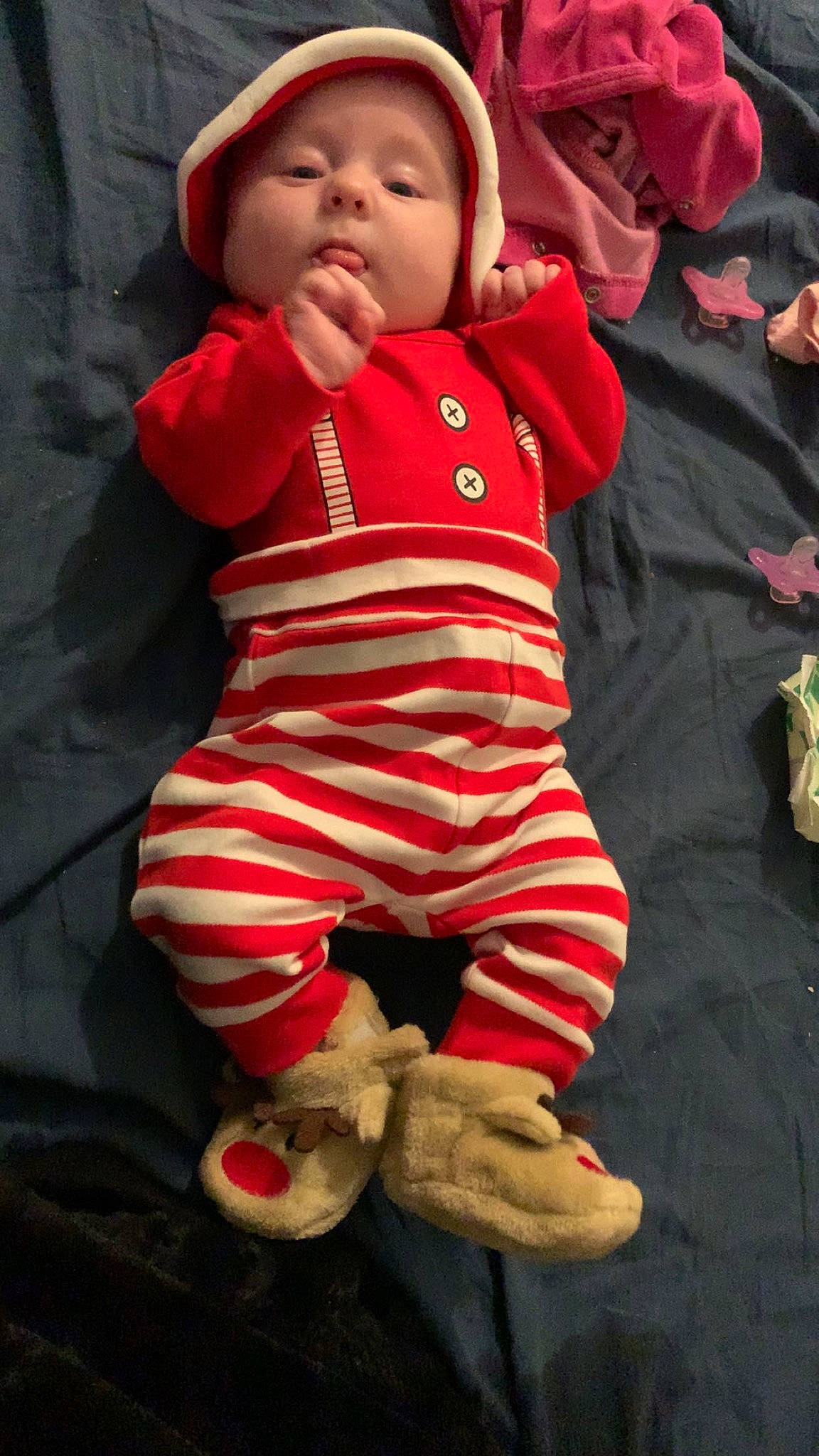 Maddy a rejoint le concours — aidez-le/la à gagner de superbes lots ! baby, baby_toddler_clothing, carmine, cheek, child, eye, fur, happy, head, headwear, hood, jacket, linens, nose, pattern, person, plant, sitting, sleeve, smile