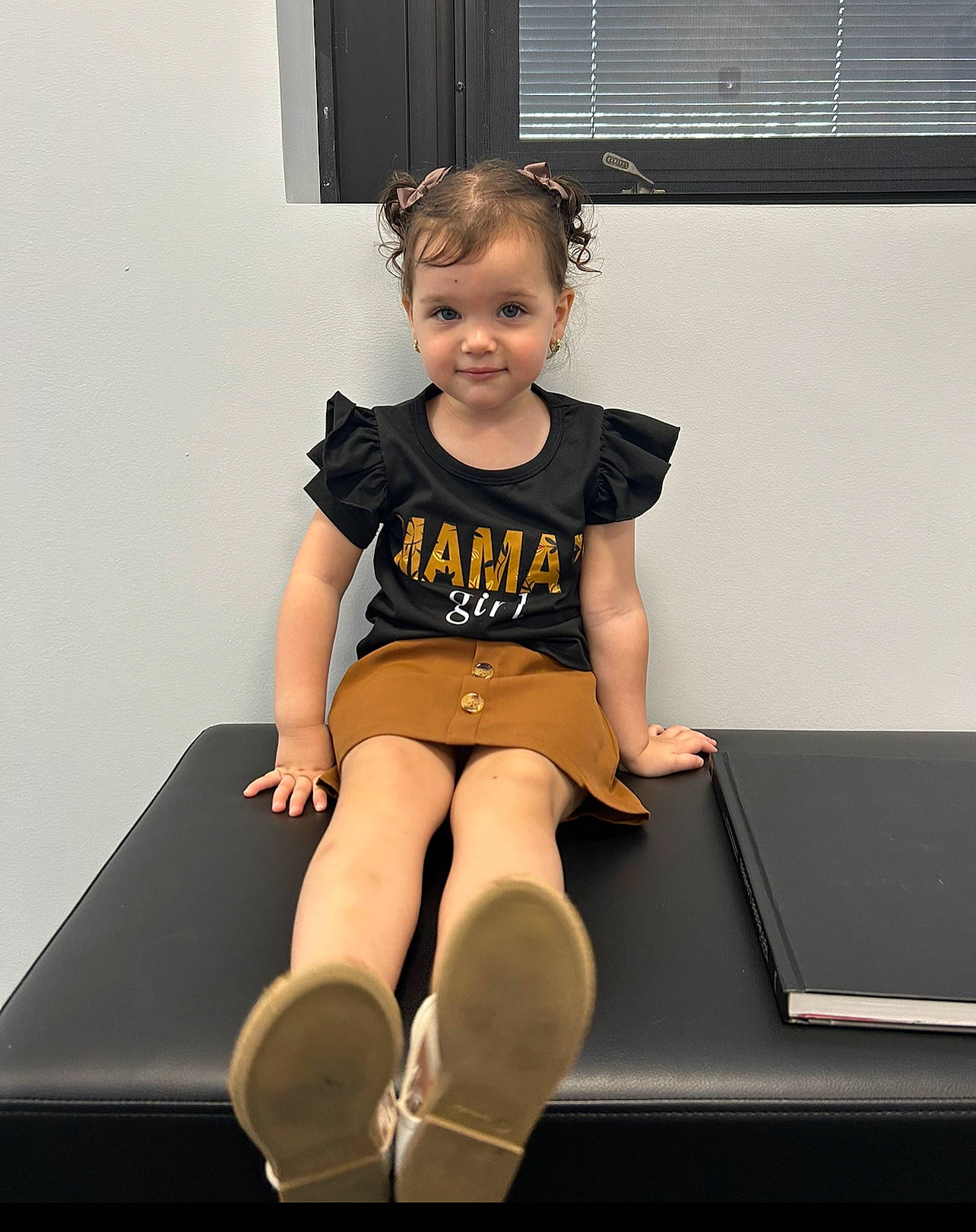 Aria joined the competition — help win amazing prizes! baby_toddler_clothing, elbow, face, fashion_design, human_leg, joint, joy, knee, leg, neck, person, shorts, sitting, sleeve, sock, sportswear, t_shirt, thigh, toddler, waist