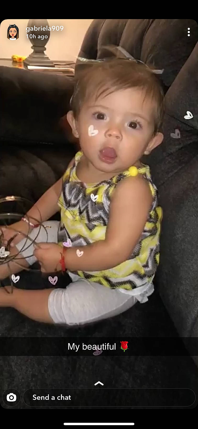 Zoey is registered to the contest to win money with this photo: arm, baby, baby_carriage, baby_products, car_seat, cheek, child, headwear, mouth, person, photo_caption, product, sitting, skin, smile, toddler