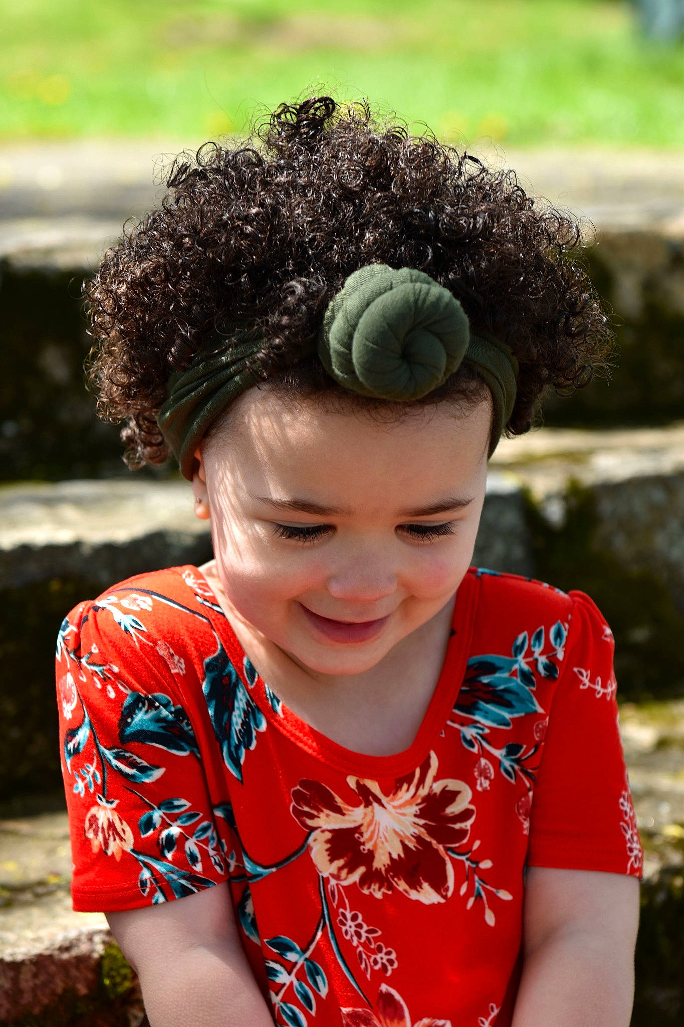Emmalin joined the competition — help win amazing prizes! afro, black_hair, child, fashion_accessory, fun, grass, hair, hair_accessory, hairstyle, happy, headband, headgear, joy, person, smile, summer, toddler