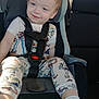 Landyn Scott joined the competition — help win amazing prizes! blue_eyes, car_interior, car_seat, child, child_seat, clothing, cute, happy, light_hair, pajamas, portrait, safety_harness, seatbelt, smiling, socks, sunlight, toddler, toy_story, window, young_child