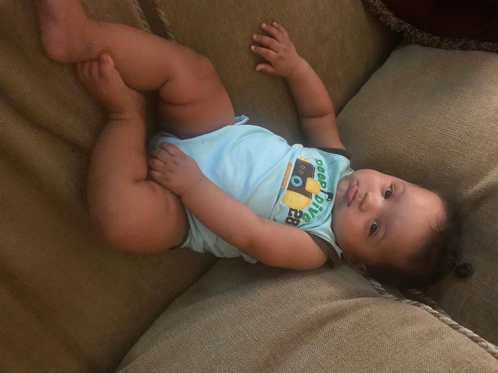 Noah is registered to the contest to win money with this photo: arm, baby, bedtime, chest, child, eye, finger, hand, leg, mouth, muscle, nap, neck, person, skin, sleep, thumb, toddler, trunk