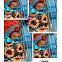 Rayleigh is registered to the contest to win money with this photo: baby, newborn, pacifier, blanket, sunflower, bassinet, hospital, collage, butterfly, heart, blue, orange, face, infant, cute, sleeping, wrapped, child, portrait, indoor