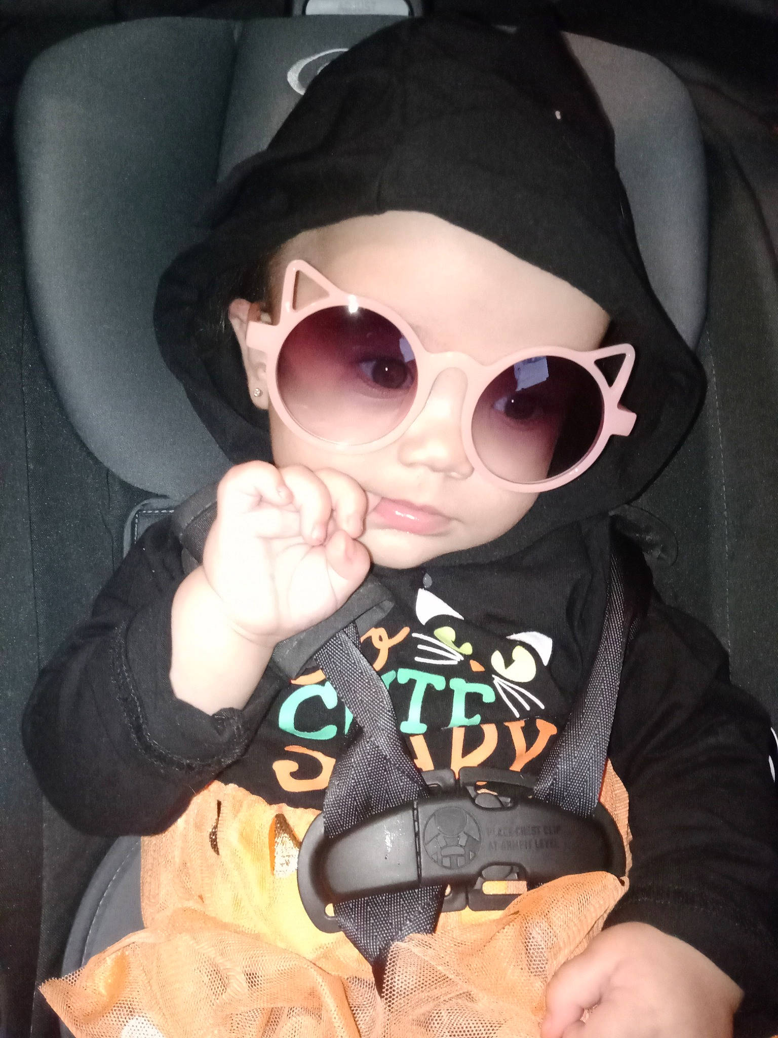 Novalynn joined the competition — help win amazing prizes! baby, baby_toddler_clothing, cap, cheek, comfort, cool, eyewear, glasses, goggles, hand, hat, lip, mouth, outerwear, person, personal_protective_equipment, sleeve, sunglasses, thumb, toddler