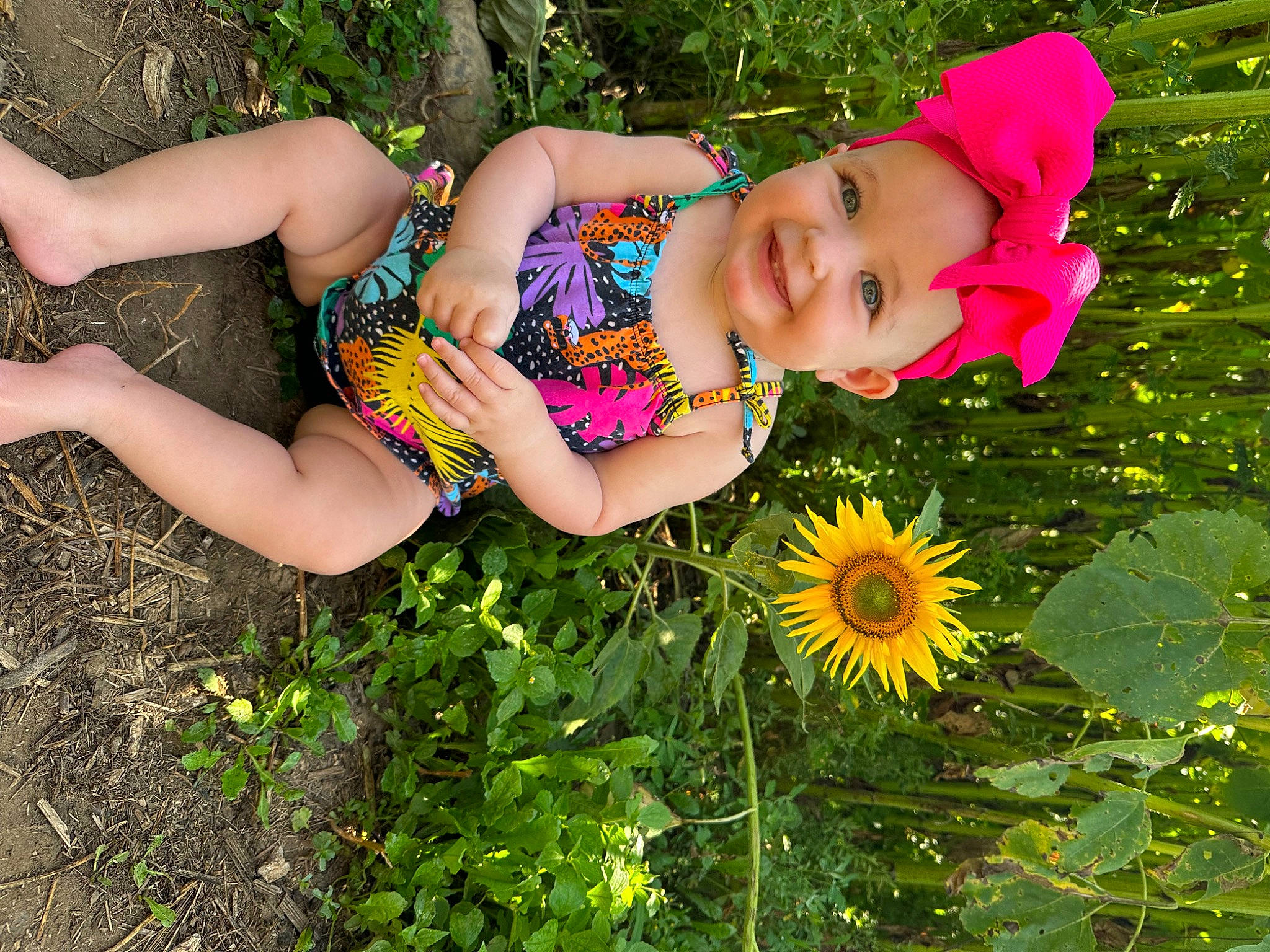 Sadie is registered to the contest to win money with this photo: beauty, botany, face, flower, fun, grass, grass_family, green, happy, headwear, joy, leaf, meadow, nature, people_in_nature, person, petal, plant, smile, summer