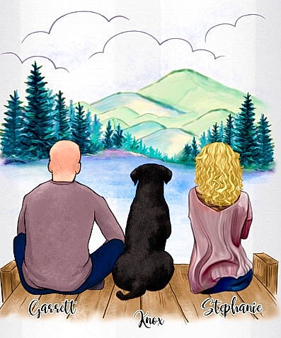 Knox joined the competition — help win amazing prizes! canidae, illustration, labrador_retriever, pine_family, tree