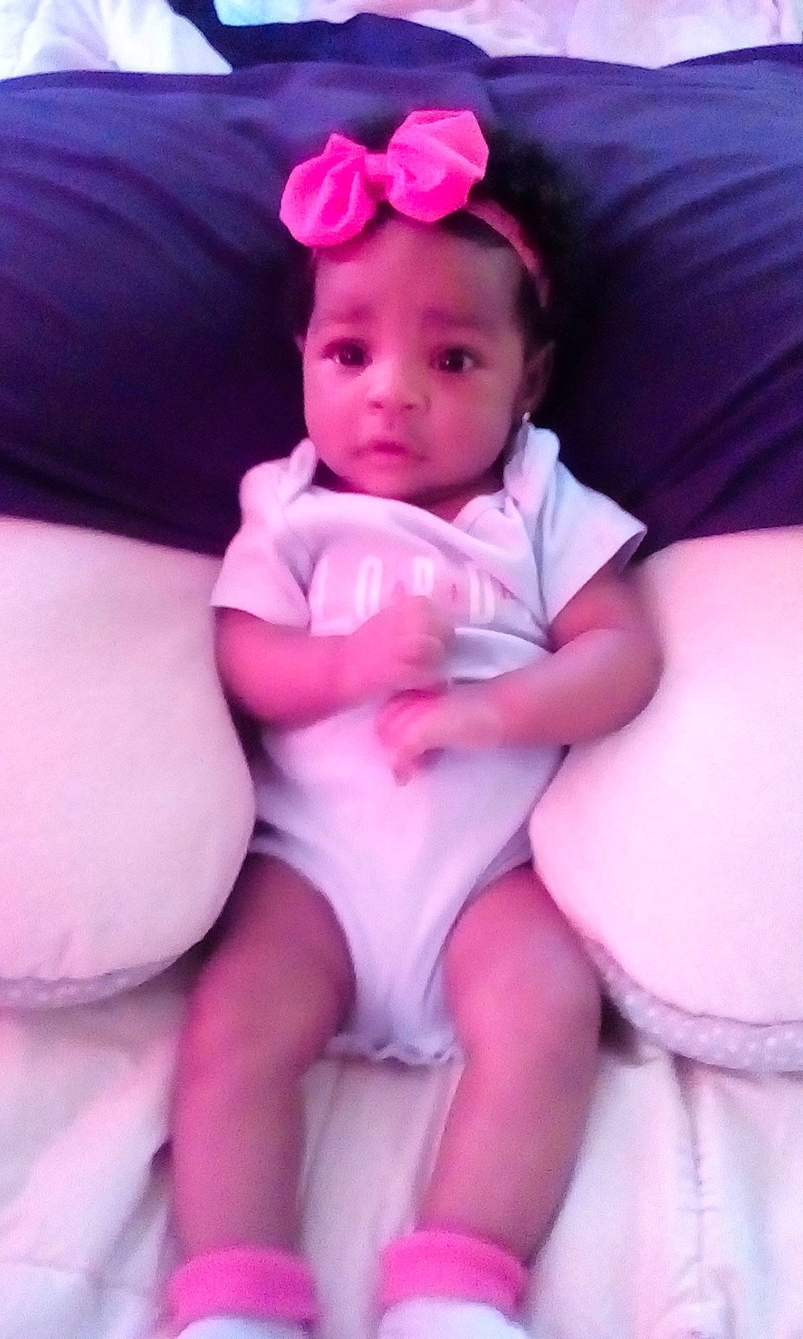 Ziyana joined the competition — help win amazing prizes! clothing, finger, hand, mouth, person, pink