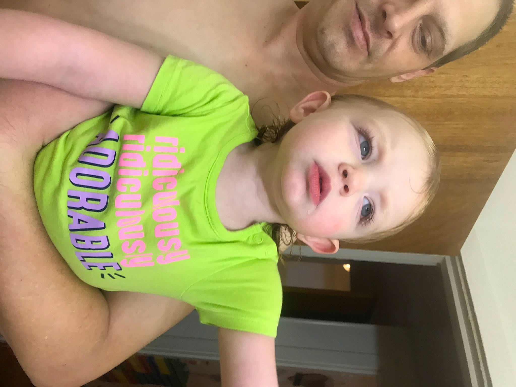 Kylie is registered to the contest to win money with this photo: active_tank, baby, baby_toddler_clothing, cheek, chest, elbow, eye, eyelash, finger, happy, head, lip, mouth, neck, nose, organ, person, skin, sleeve, smile