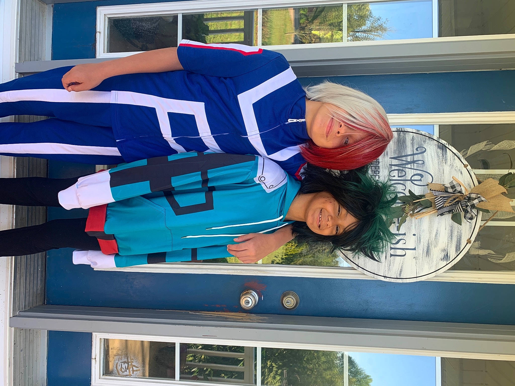 Gregory joined the competition — help win amazing prizes! advertising, blue, display_device, elbow, electric_blue, hat, joy, person, signage, sleeve, sportswear, t_shirt, window, wrist