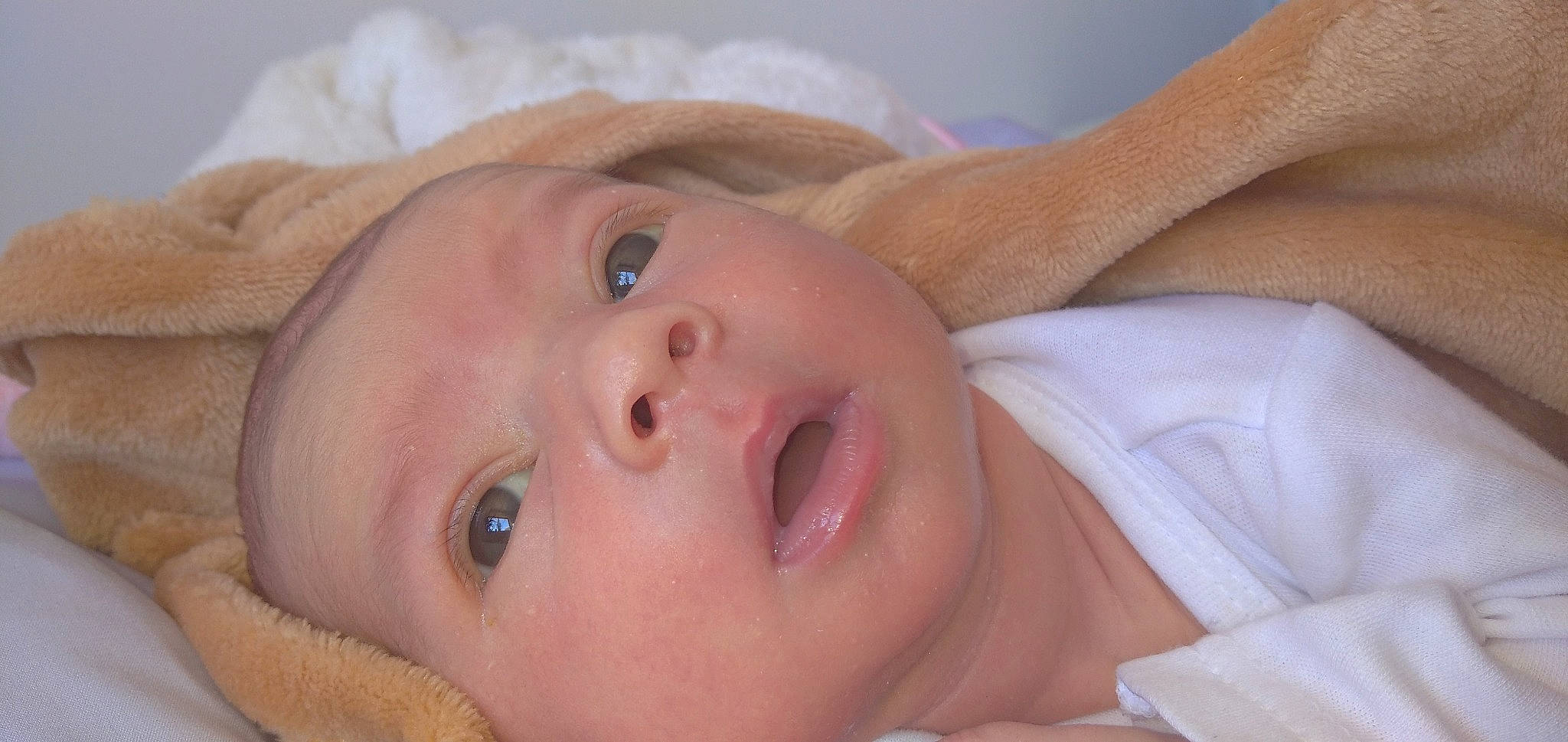 Hélène participe au concours pour gagner de l'argent avec cette photo : baby, bedtime, cheek, child, chin, close_up, ear, eye, face, head, lip, mouth, neck, nose, person, skin, toddler