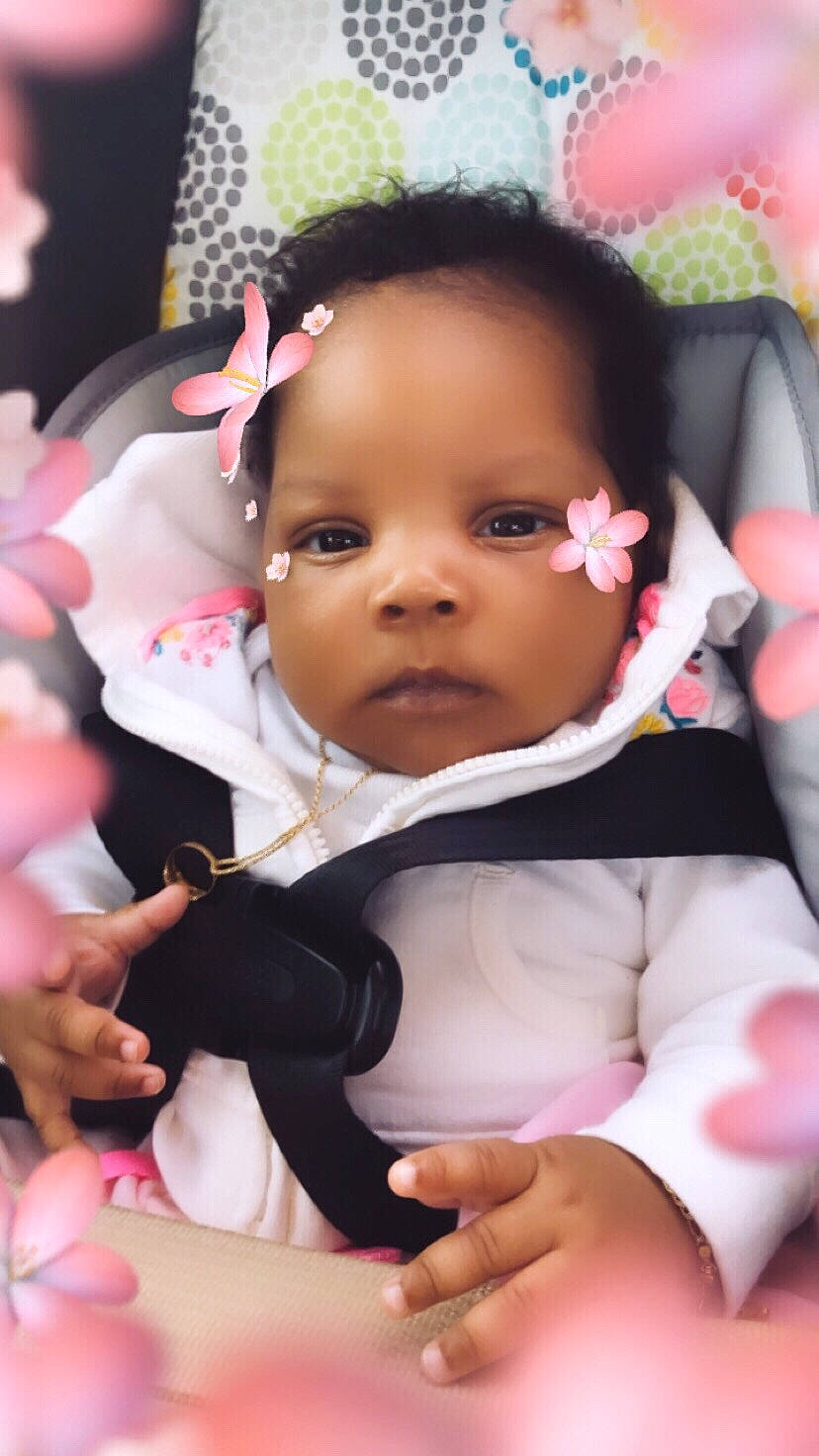 Serenity joined the competition — help win amazing prizes! baby, baby_products, beauty, black_hair, cheek, child, finger, hair_accessory, happy, person, pink, product, skin, smile, toddler