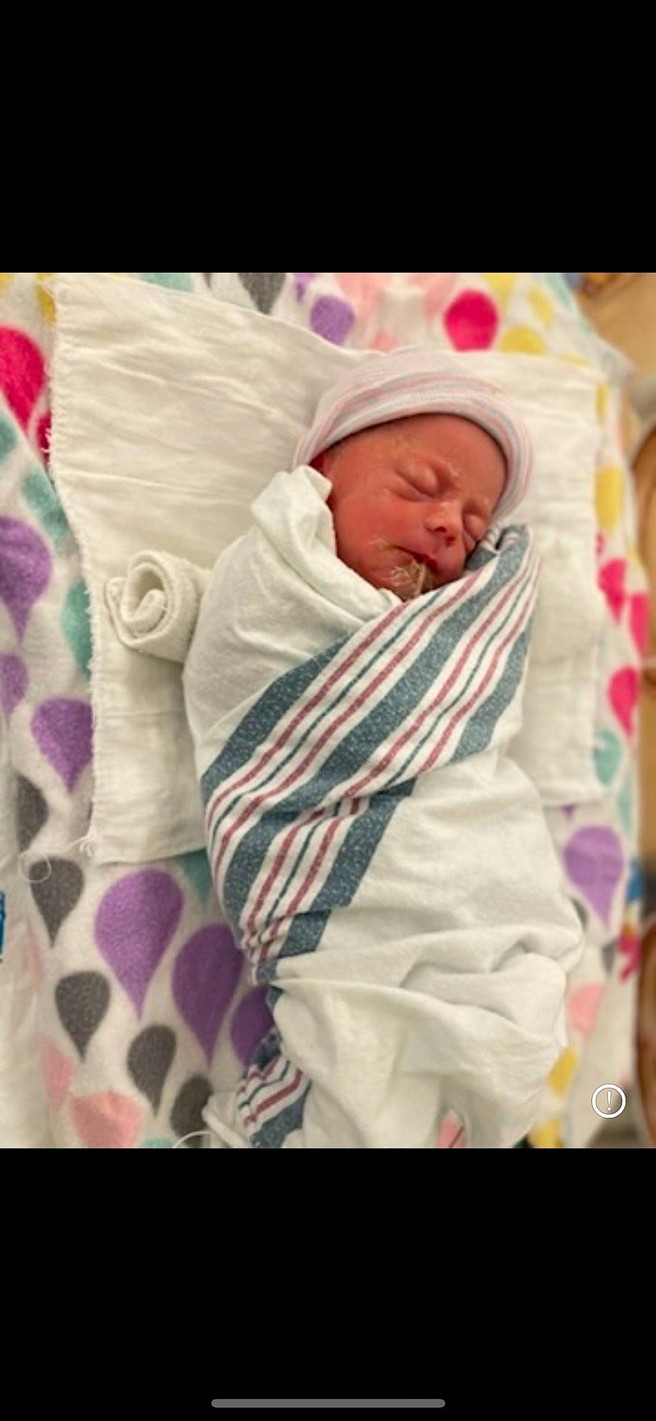 Rosalie joined the competition — help win amazing prizes! baby, baby_products, baby_safety, baby_sleeping, bedding, bedtime, child, comfort, event, hat, headwear, infant_bed, linens, magenta, nap, pattern, person, pink, room, sleeve