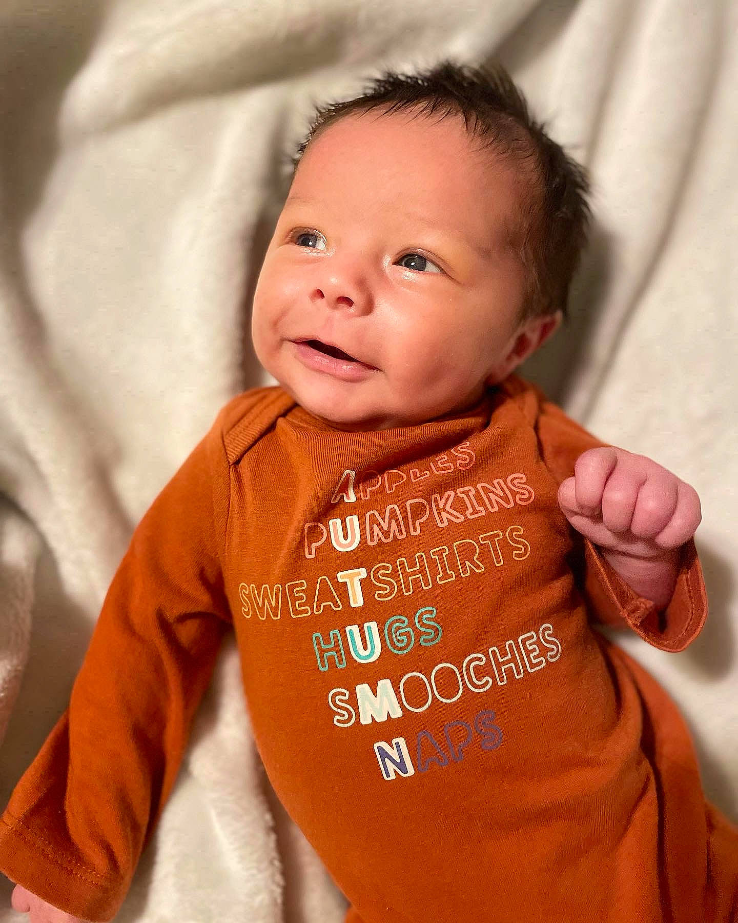 Aries joined the competition — help win amazing prizes! baby, baby_toddler_clothing, cheek, collar, comfort, cool, finger, gesture, happy, head, lip, neck, nose, outerwear, person, skin, sleeve, smile, t_shirt, textile