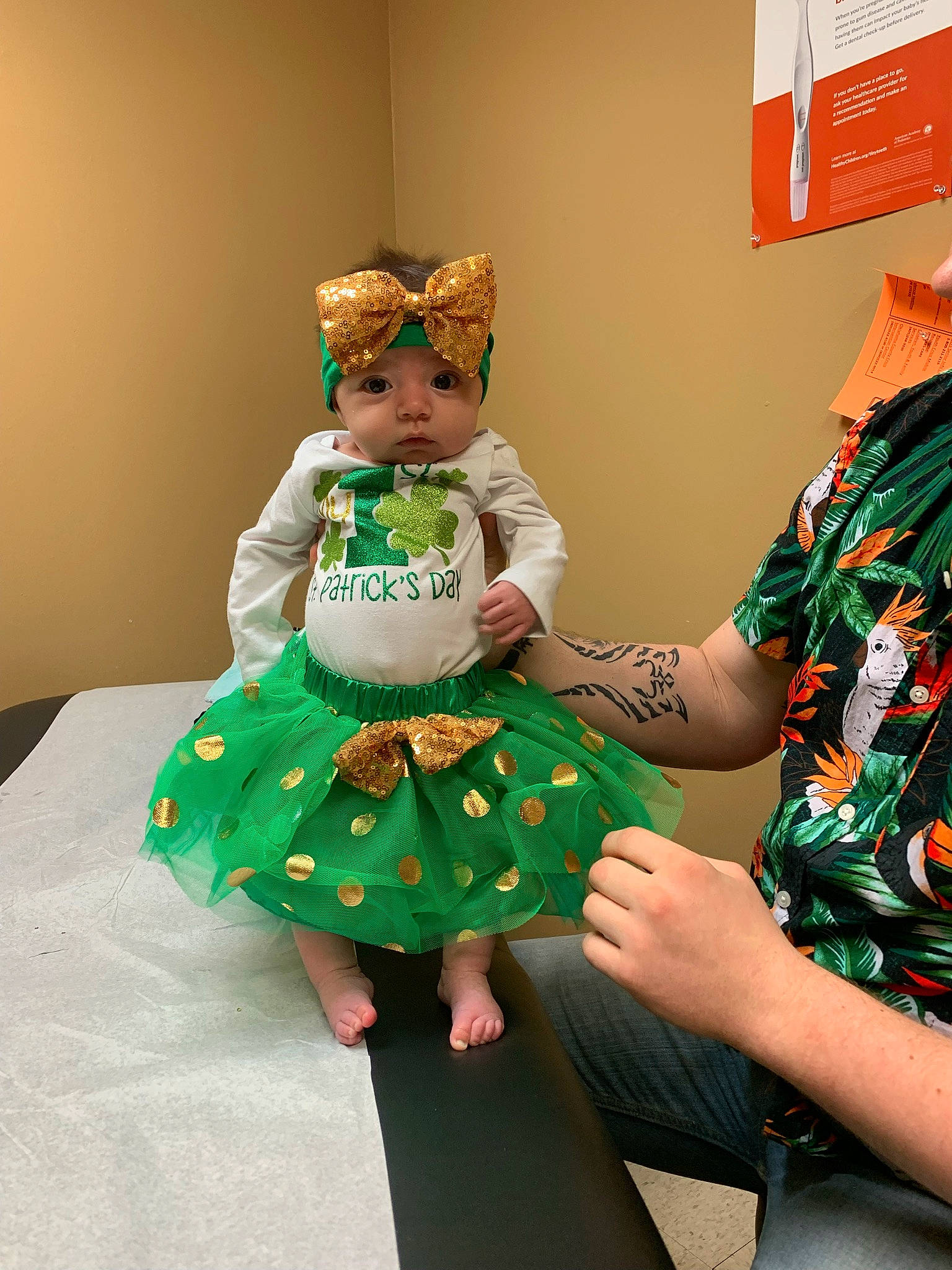 Baylor joined the competition — help win amazing prizes! child, costume, event, fashion_accessory, fashion_design, flooring, fun, green, happy, hat, headwear, human_body, jewellery, leisure, party_supply, person, room, sitting, t_shirt, toddler