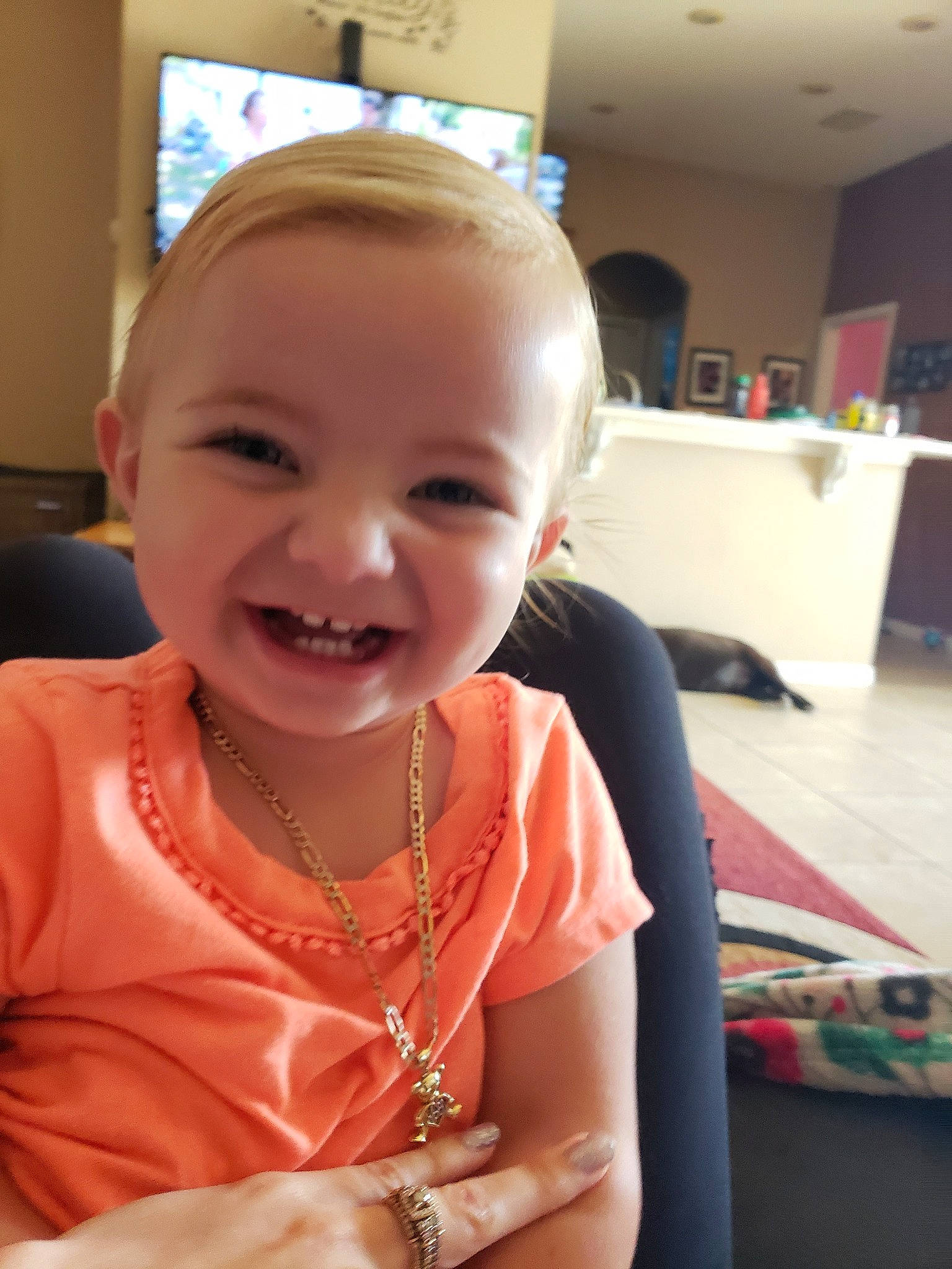 Skylar joined the competition — help win amazing prizes! baby, cheek, child, chin, ear, face, facial_expression, forehead, fun, happy, head, joy, laugh, lip, mouth, nose, person, skin, smile, toddler