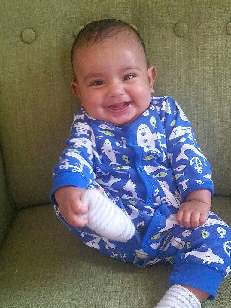 Ritham joined the competition — help win amazing prizes! baby, baby_toddler_clothing, cheek, child, joy, person, sitting, skin, smile, toddler