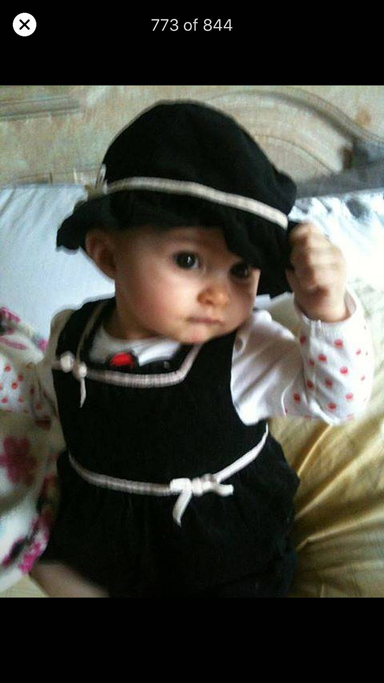 Allison joined the competition — help win amazing prizes! baby, cheek, child, fashion_accessory, hat, headgear, headwear, person, toddler