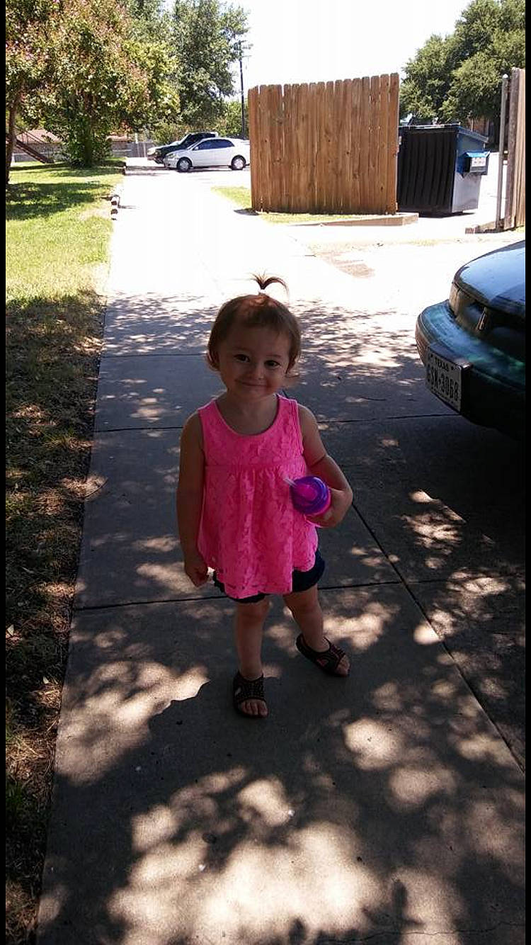 Allison is registered to the contest to win money with this photo: child, joy, leaf, person, toddler, vacation