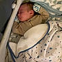 Milo joined the competition — help win amazing prizes! baby, sleeping, blanket, mittens, cozy, infant, bed, soft, pattern, stars, moon, clothing, warm, cute, person, rest, comfort, child, peaceful, nest